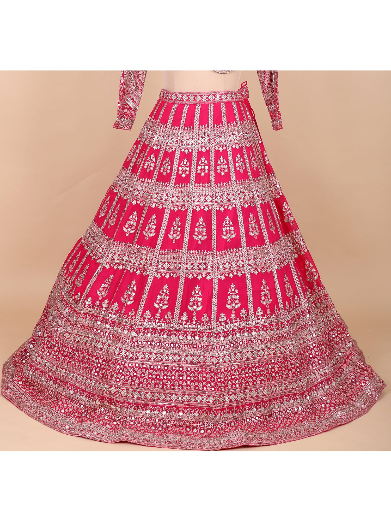 Chic Pink Georgette Lehenga For Festive Occasions