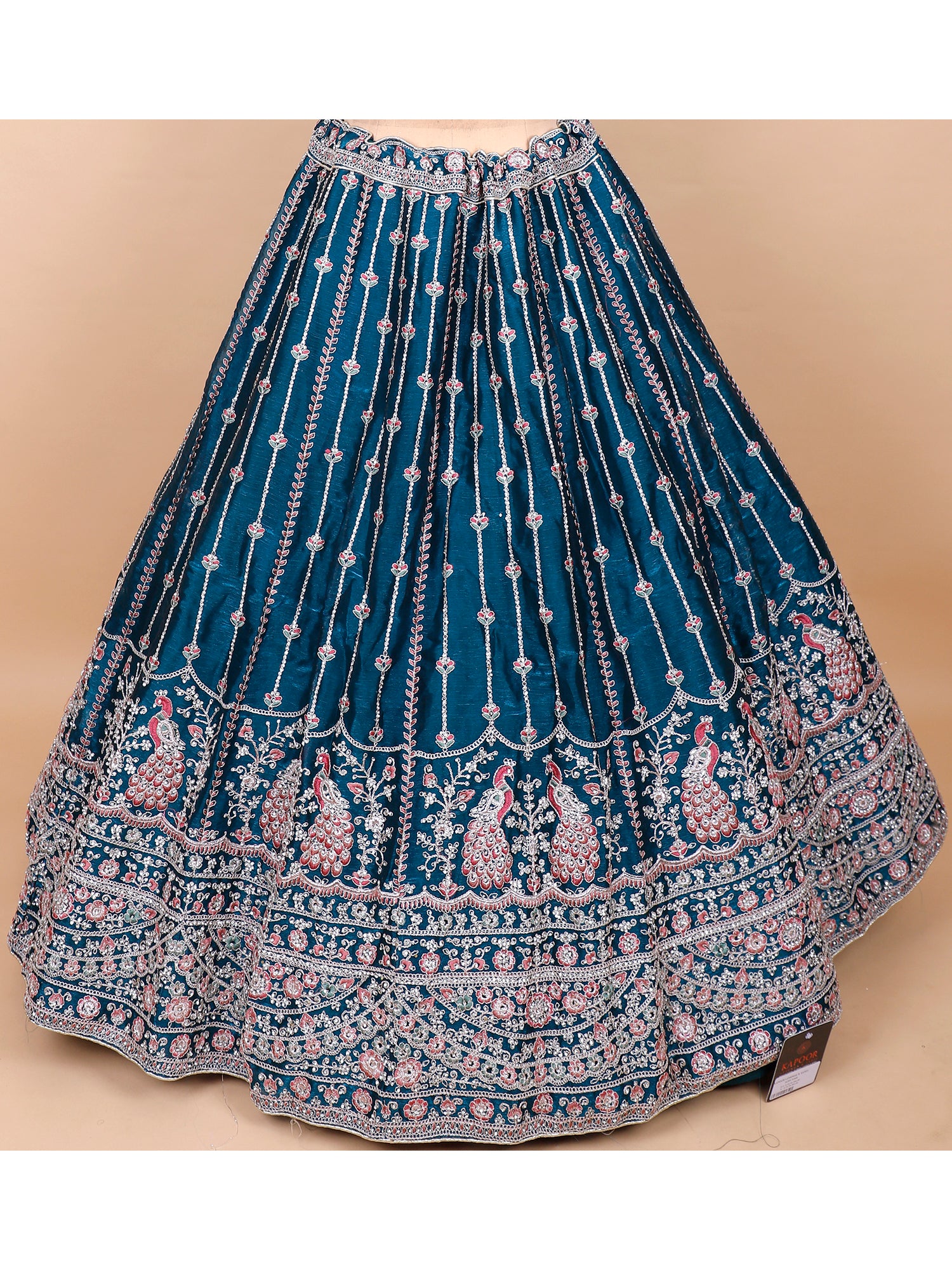 Rama Blue Designer Embellished Lehenga