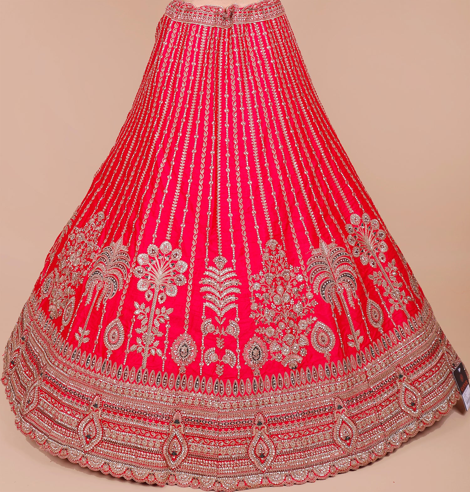 Radiant Raani Silk Lehenga With Jarkan