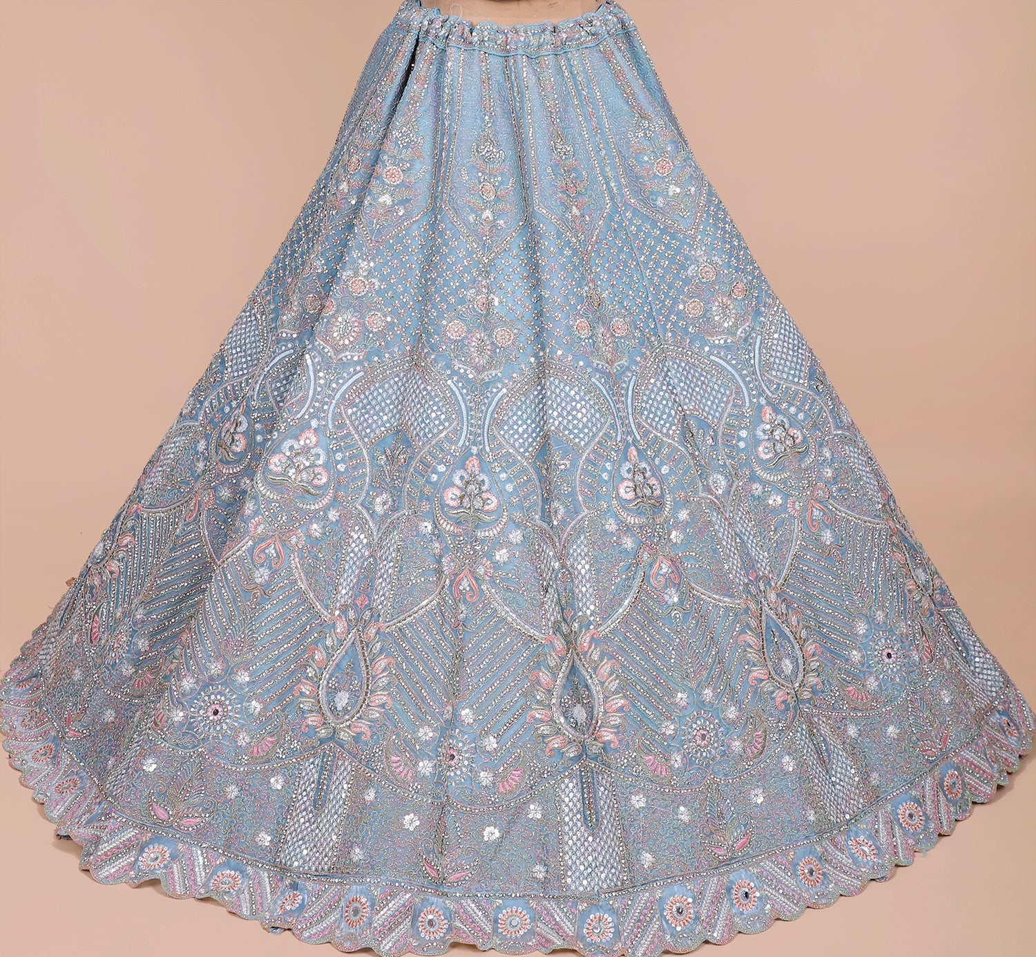 Sky Blue Jimmy Choo Lehenga
