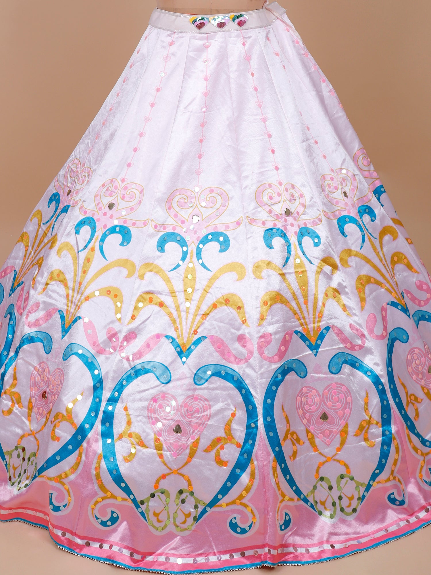 Baby Pink Pastel Grace Pearl Lehenga