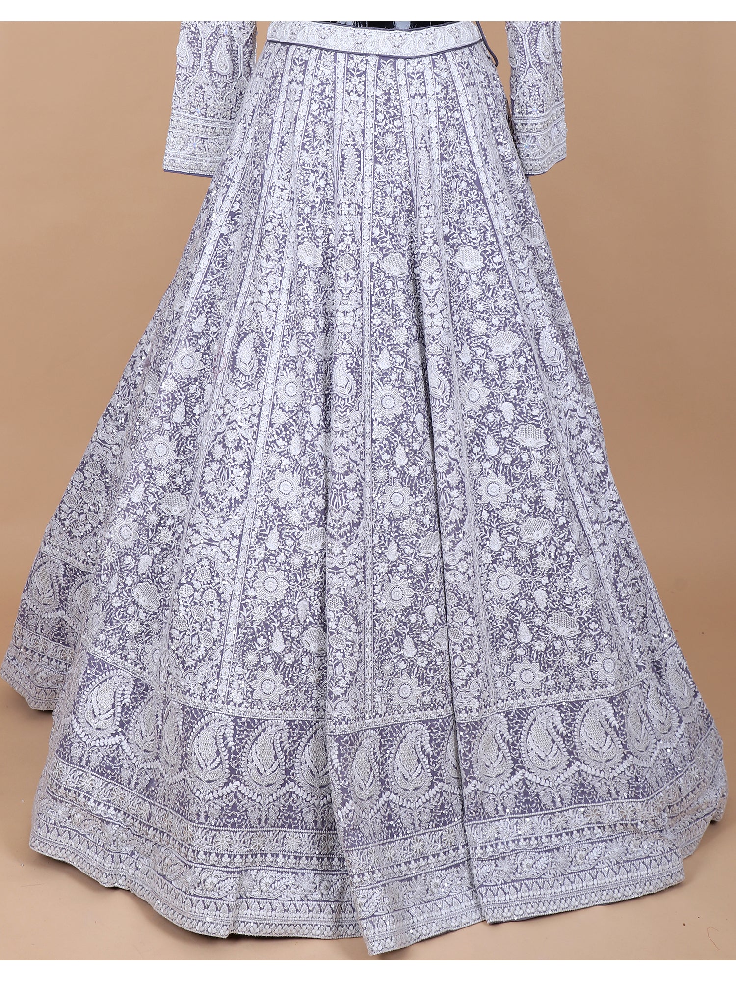 Whimsical Lavender Georgette Lehenga For Dreamy Celebrations