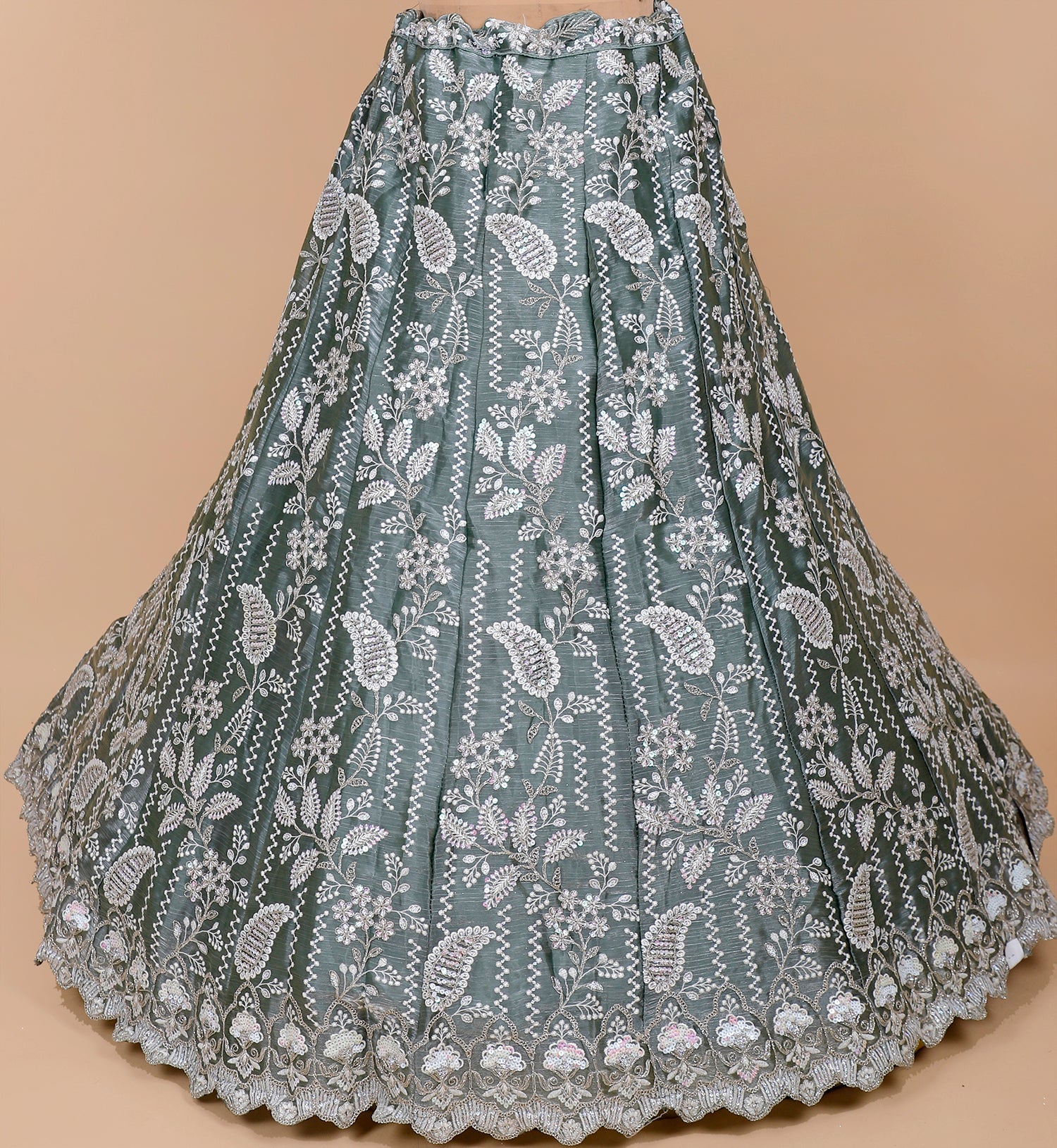 Elegant Sea Green Jimmy Choo Lehenga