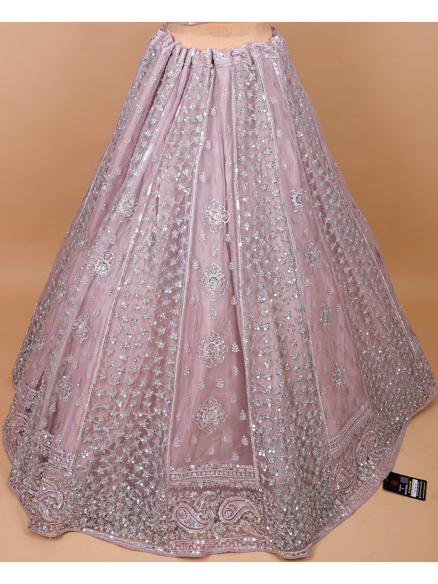 Light Lavender Lehenga With Hand Embroidery