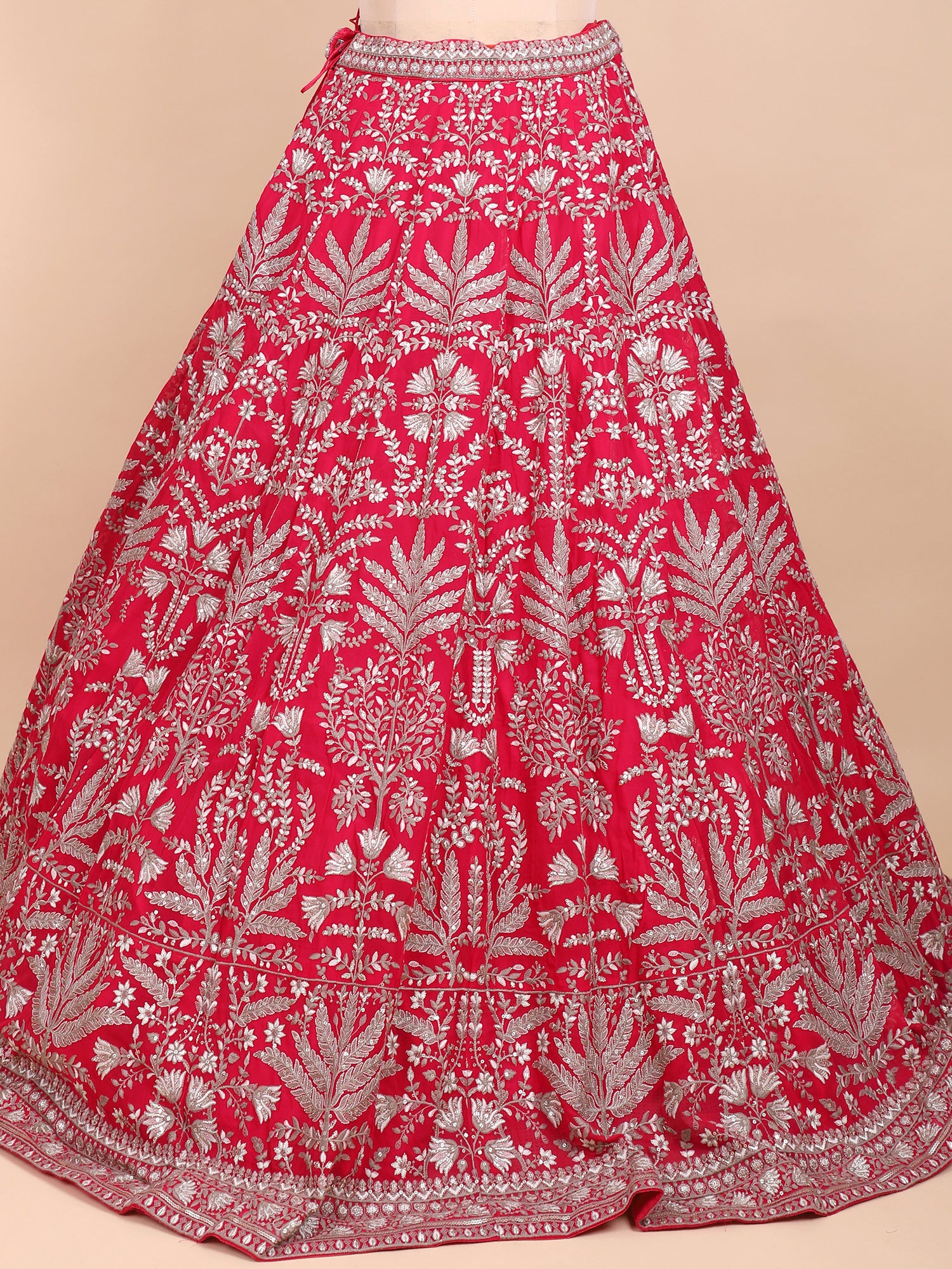 Embroidered Fuchsia Pink Lehenga For Parties