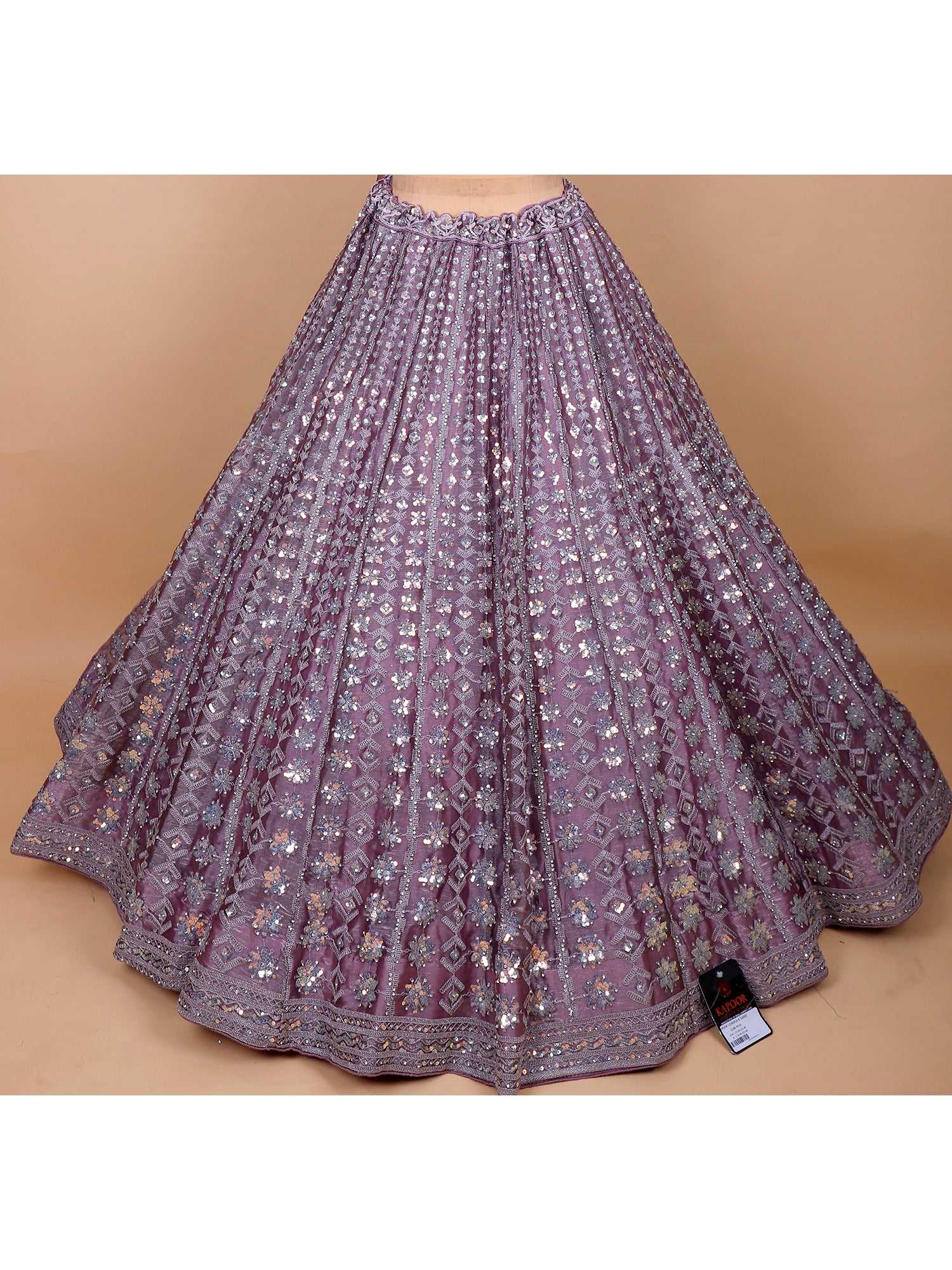 Elegant Lavender Lehenga With Subtle Sparkle