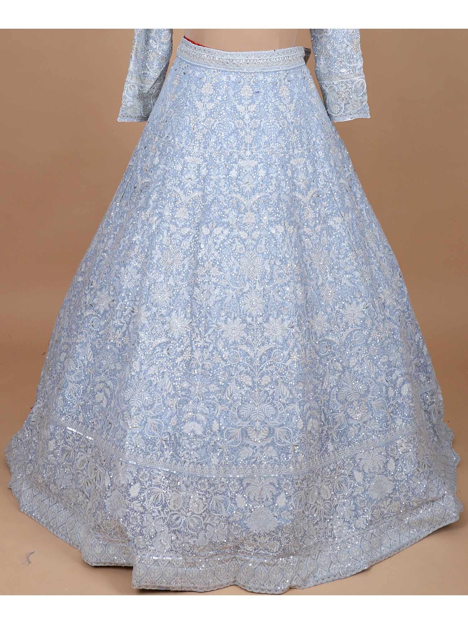 Powder Blue Wedding & Party Wear Lehenga Set
