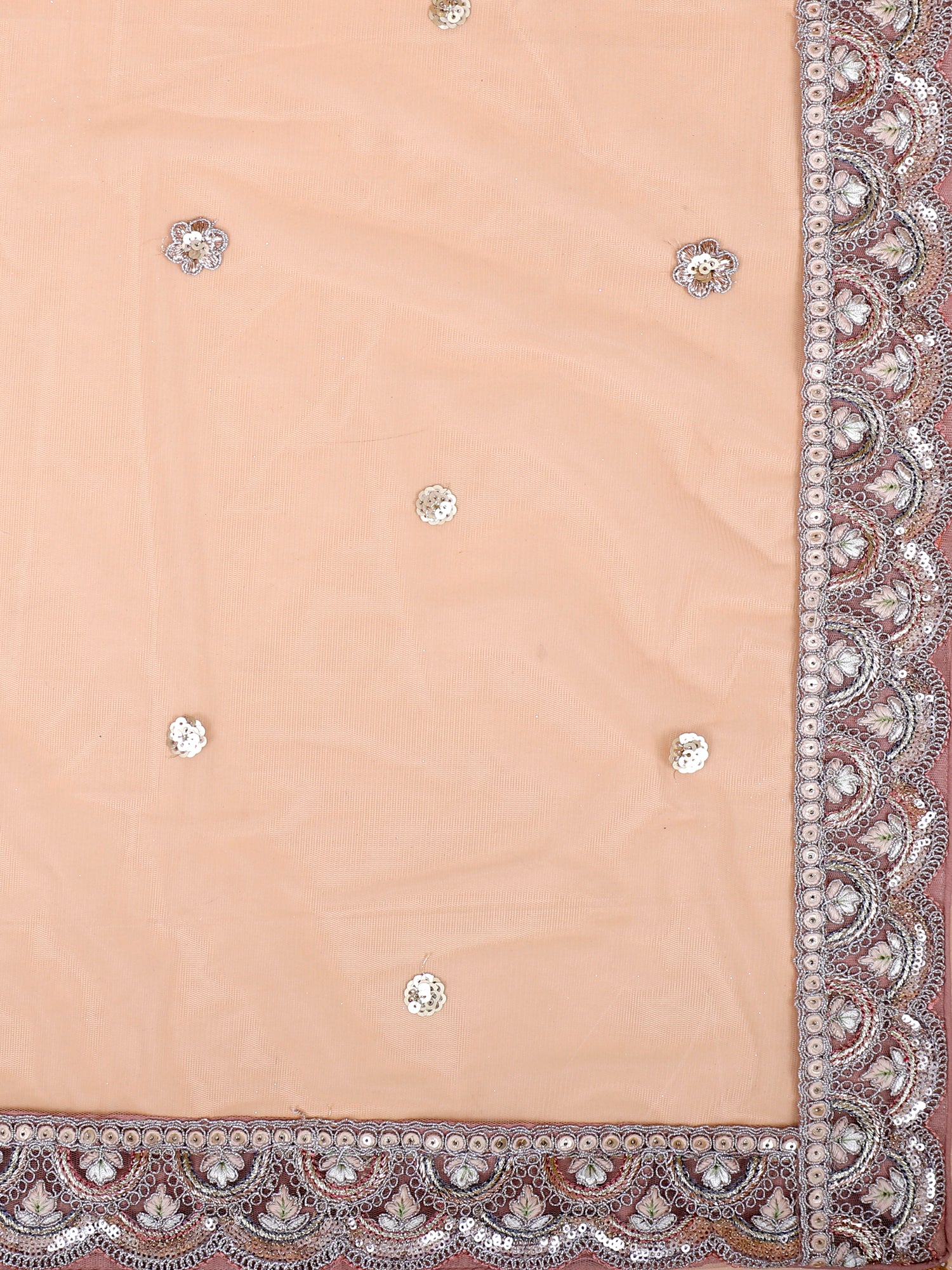 Radiant Peach Sequence Jarkan Lehenga