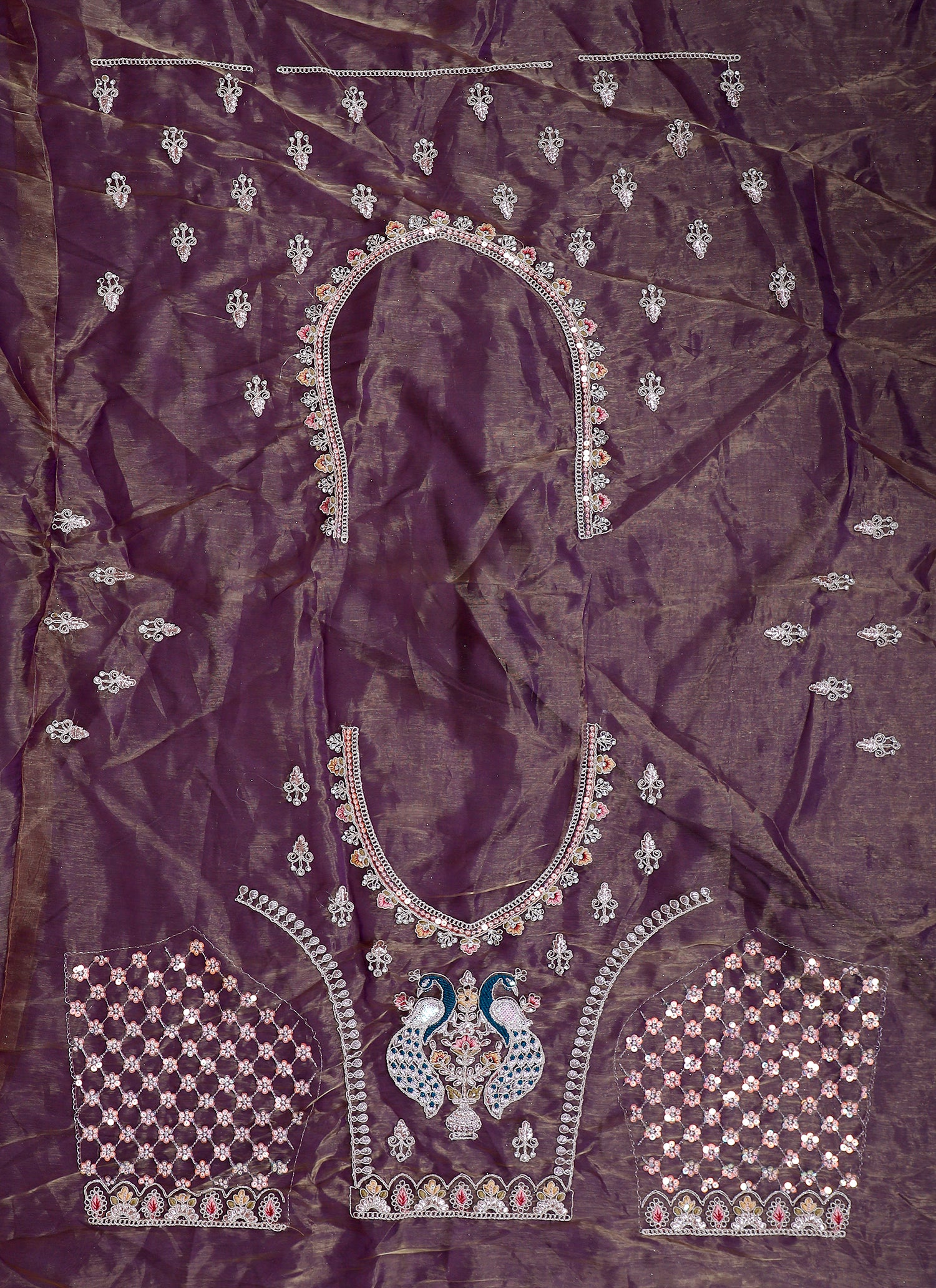 Luxury Purple Handcrafted Jimmy Choo Lehenga