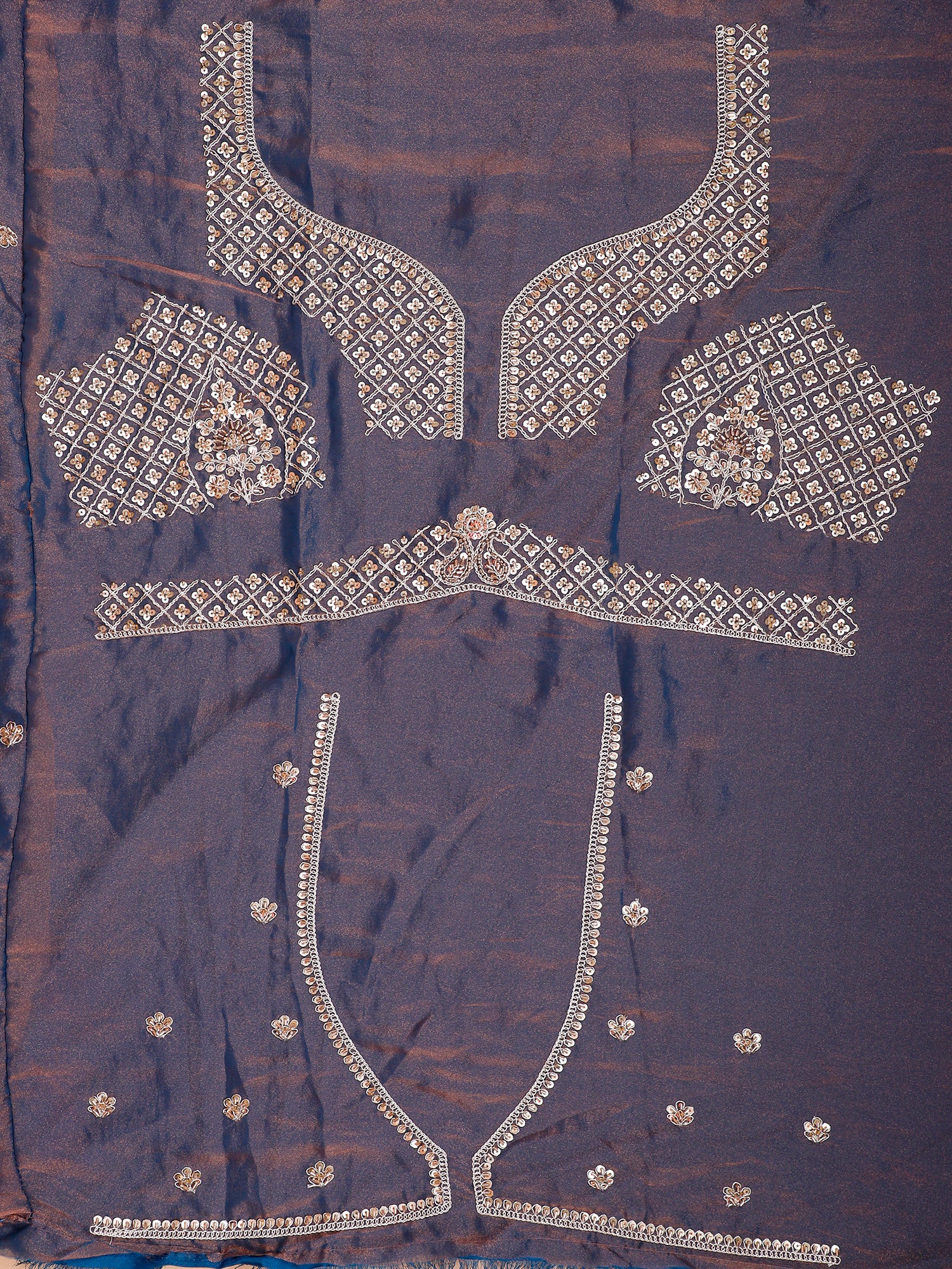Lavender Bridal Lehenga With Handwork