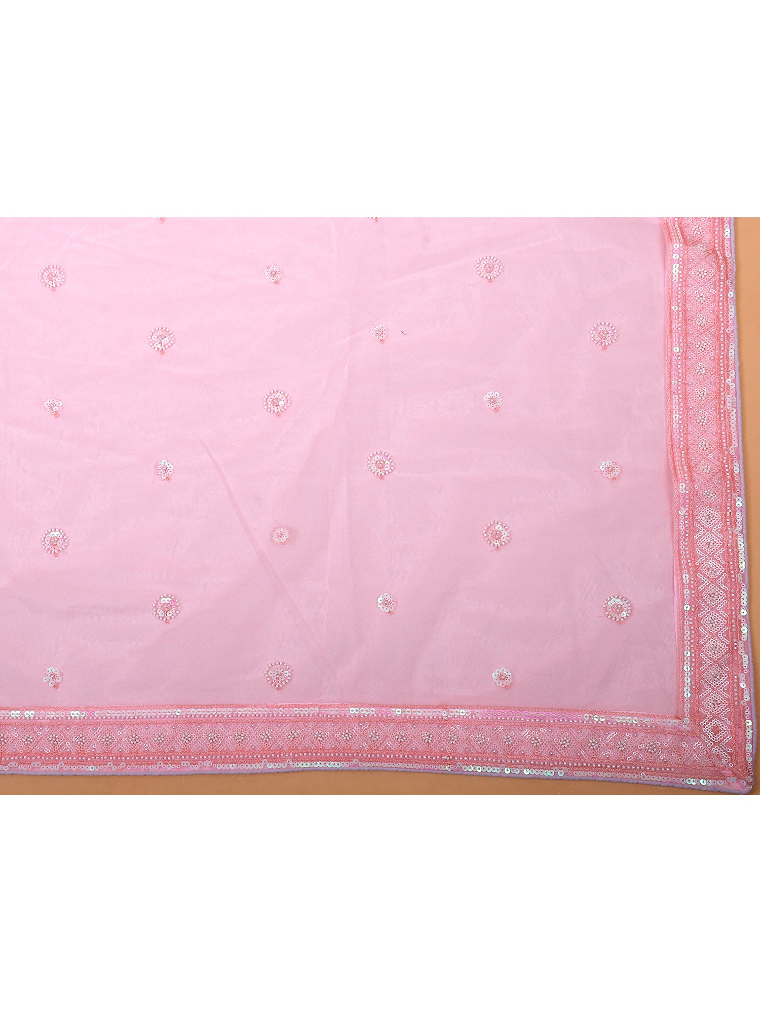 Pink Velvet Lehenga With Jarkan Work