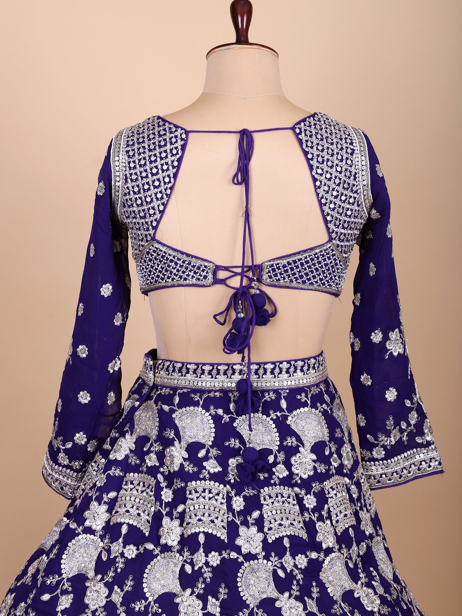 Regal Dark Purple Lehenga With Dupatta