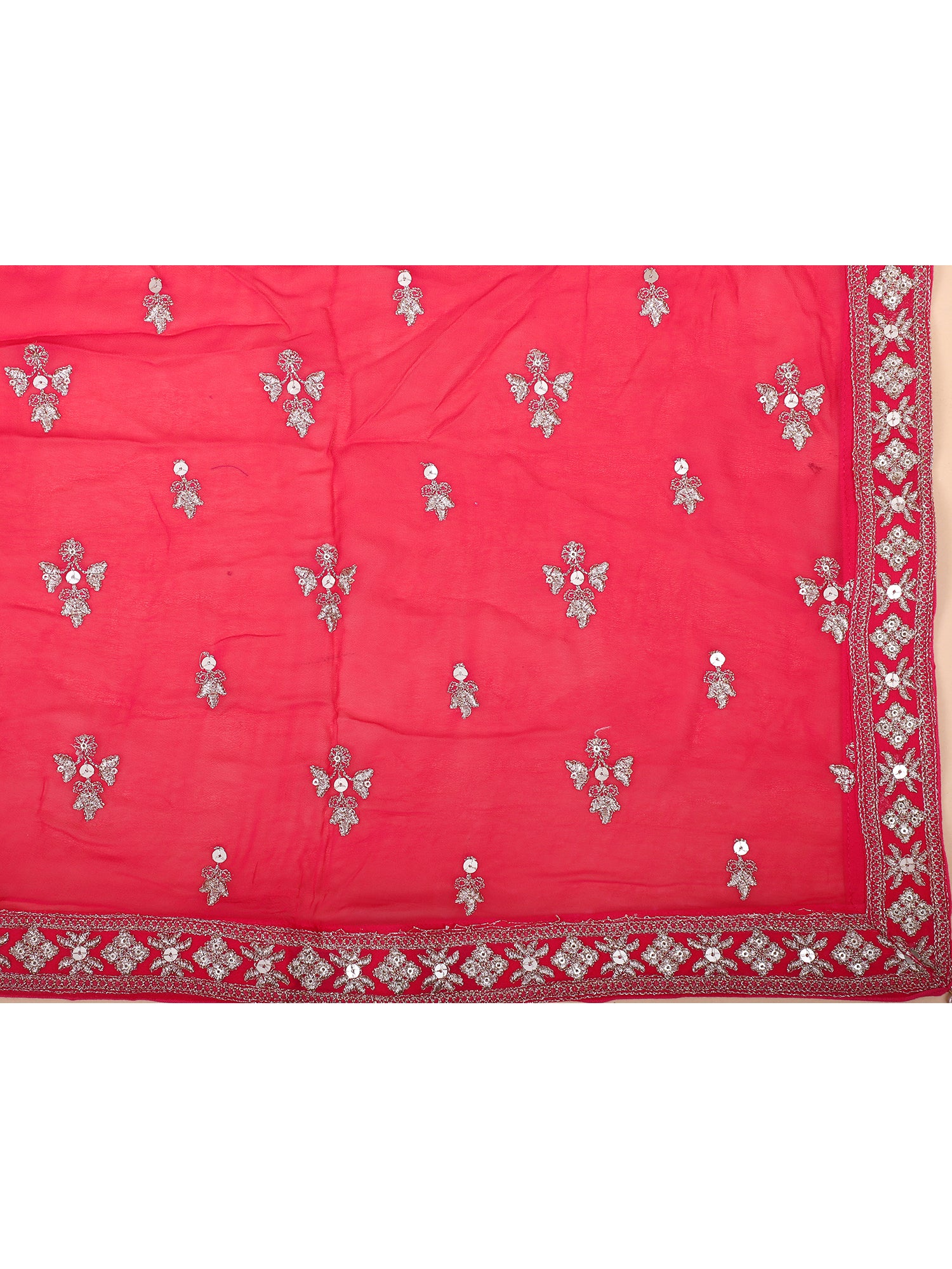 Chic Pink Georgette Lehenga For Festive Occasions