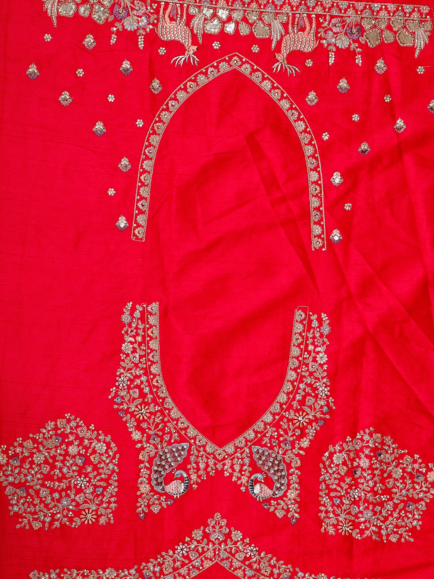 Queen Pink Jarkan Work Ceremony Lehenga