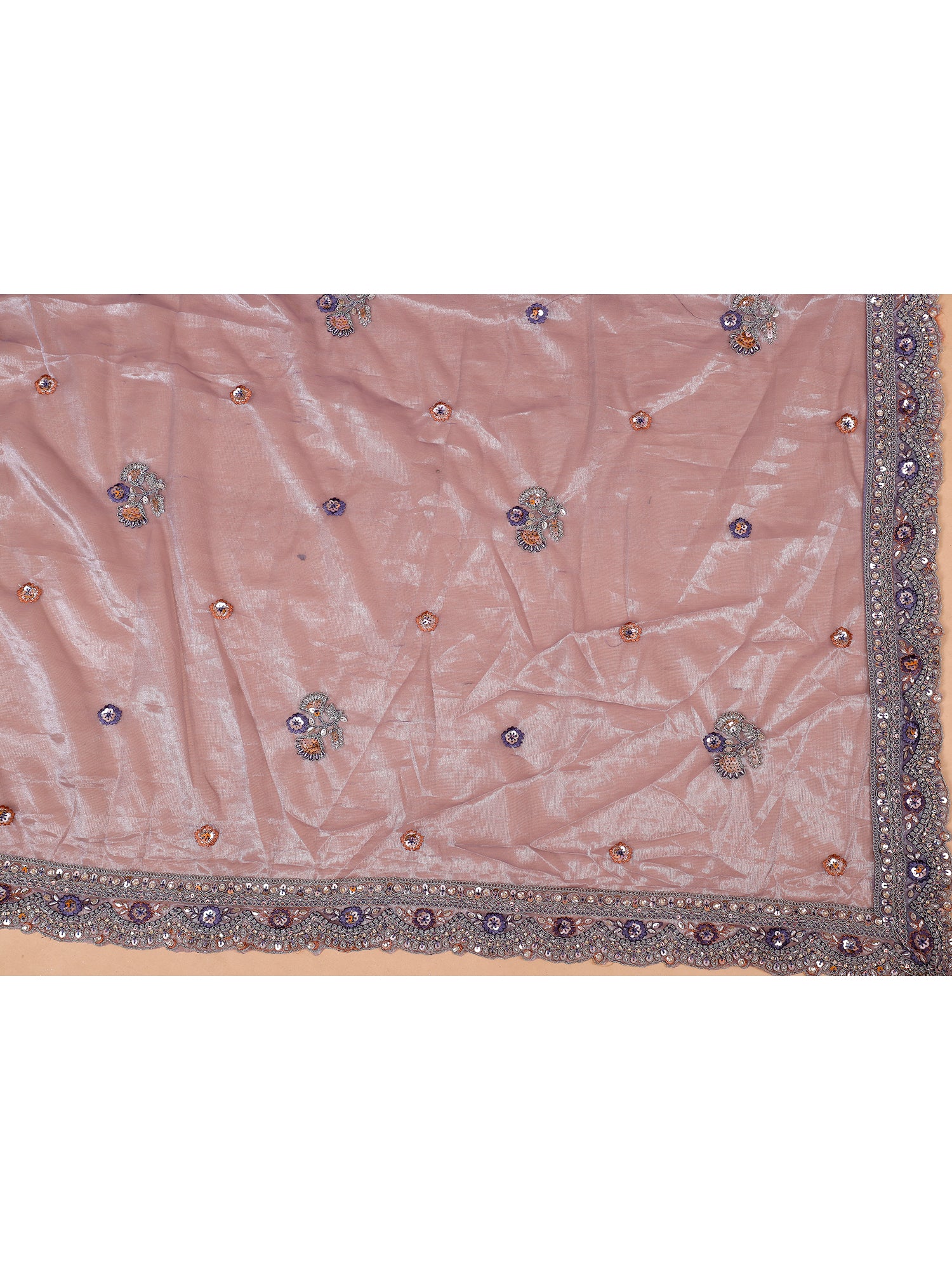 Handcrafted Lavender Lehenga