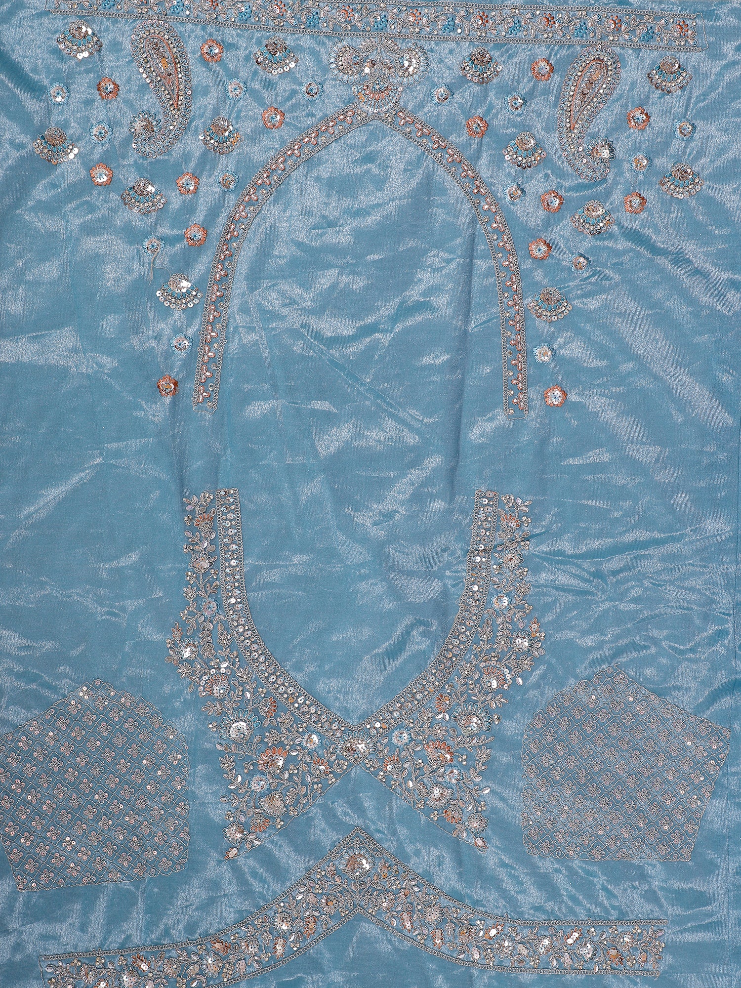 Powder Blue Luxury Lehenga
