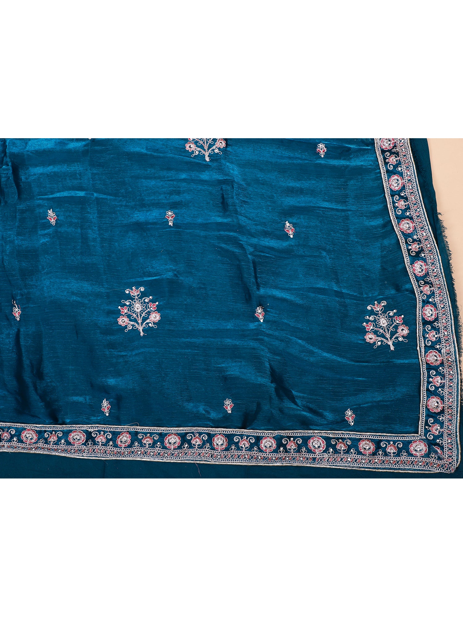 Rama Blue Designer Embellished Lehenga