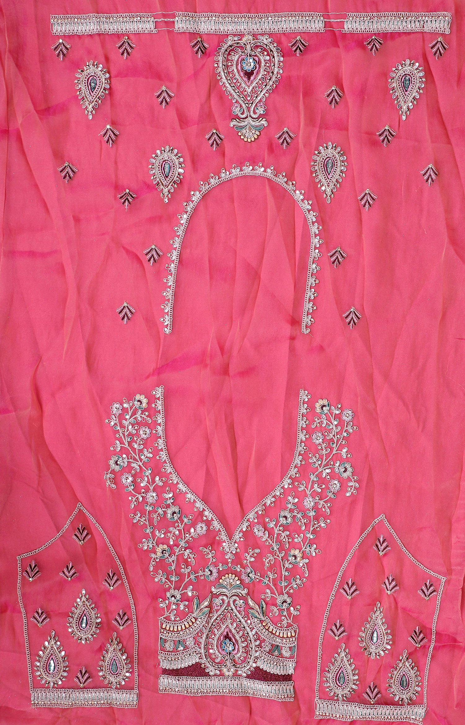 Onion Pink Designer Shimmer Lehenga