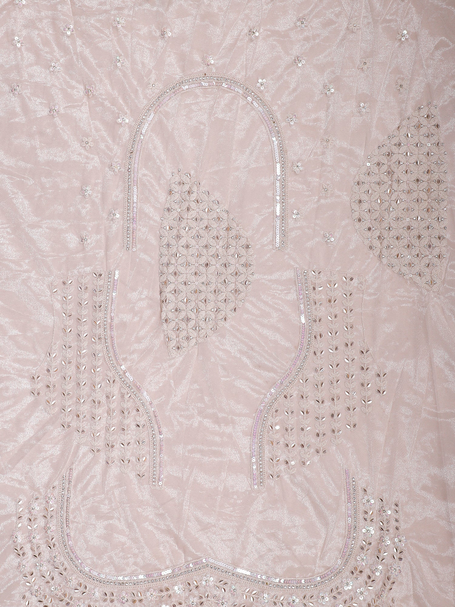 White Net Sider Lehenga With Zarkan