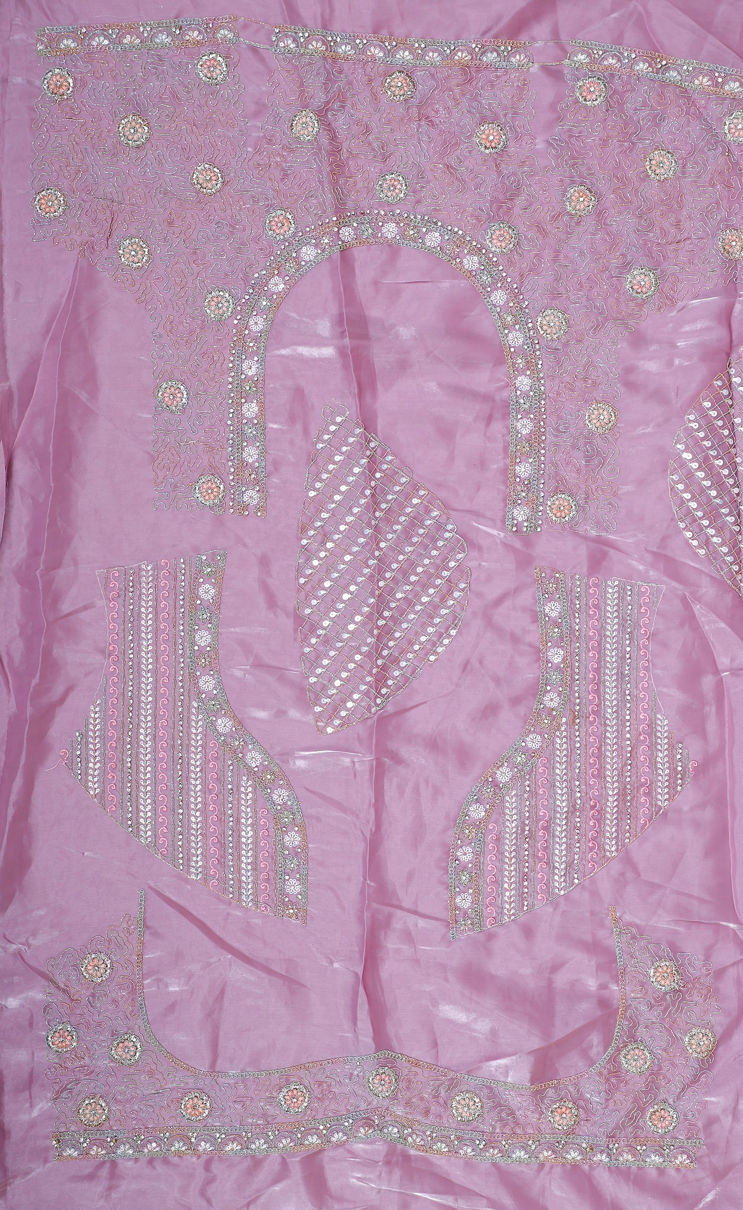 Lavender Jimmy Choo Lehenga With Thread