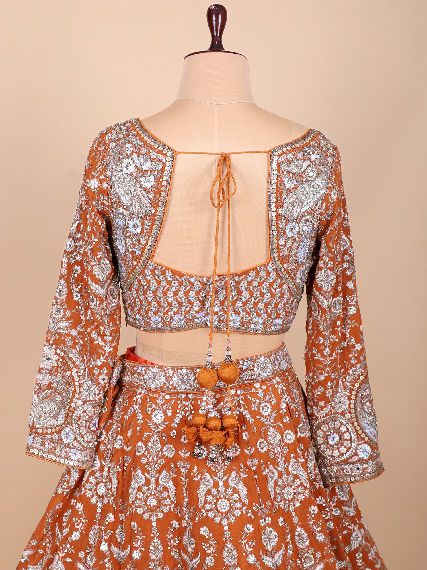 Georgette Lehenga Set In Golden Glow Mustard