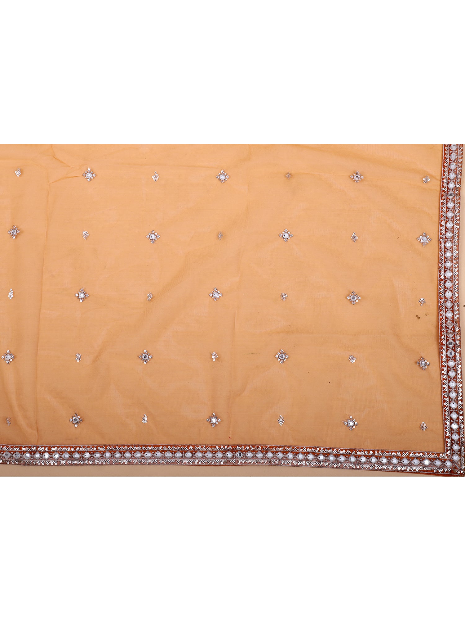 Mustard Orange Georgette Lehenga