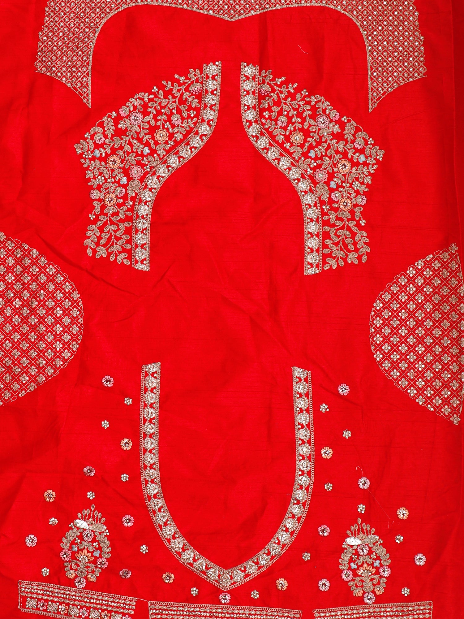 Passion Red Embroidered Royal With Jarkan Lehenga