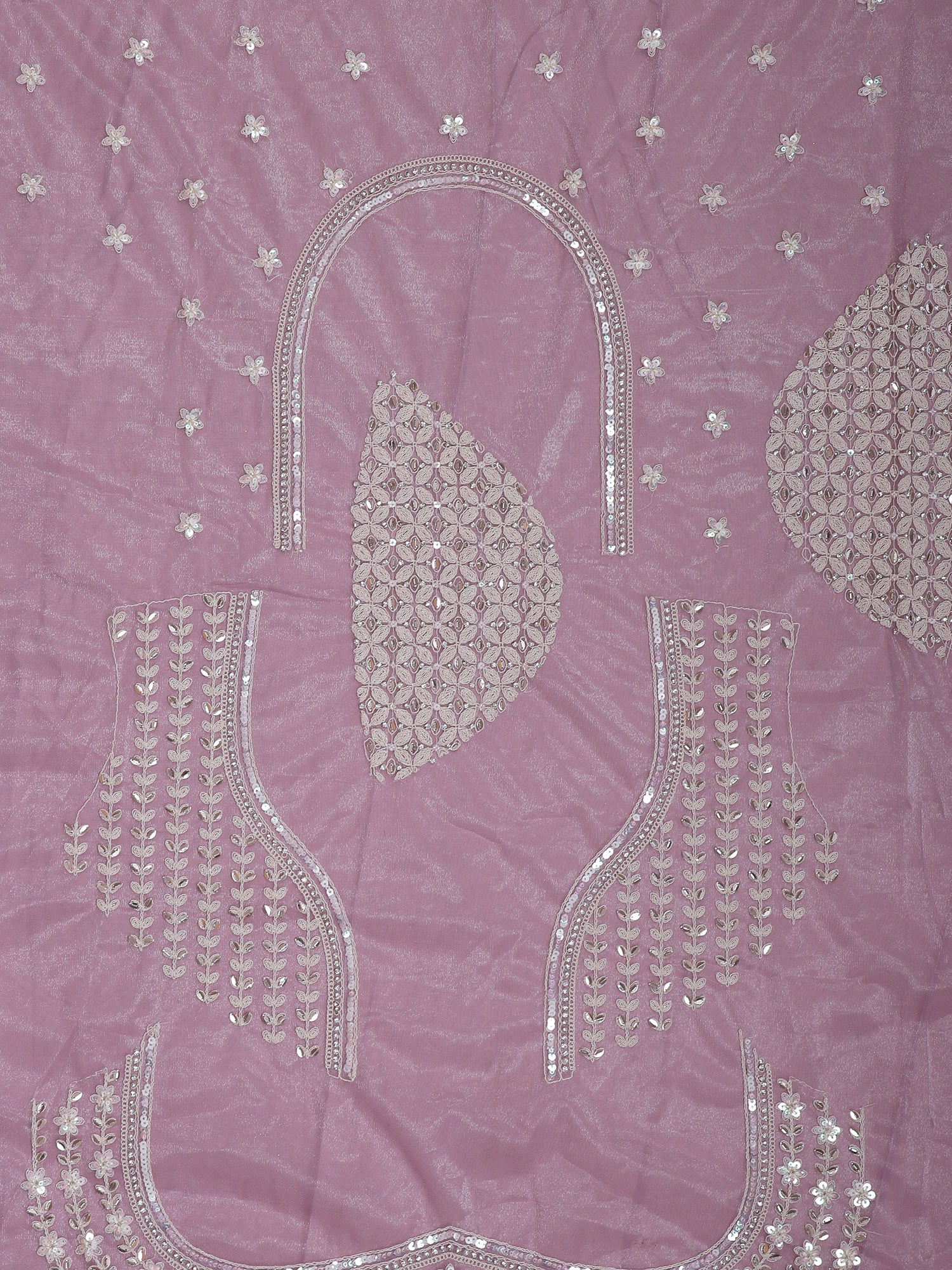 Lavender Net Sider Lehenga With Zari