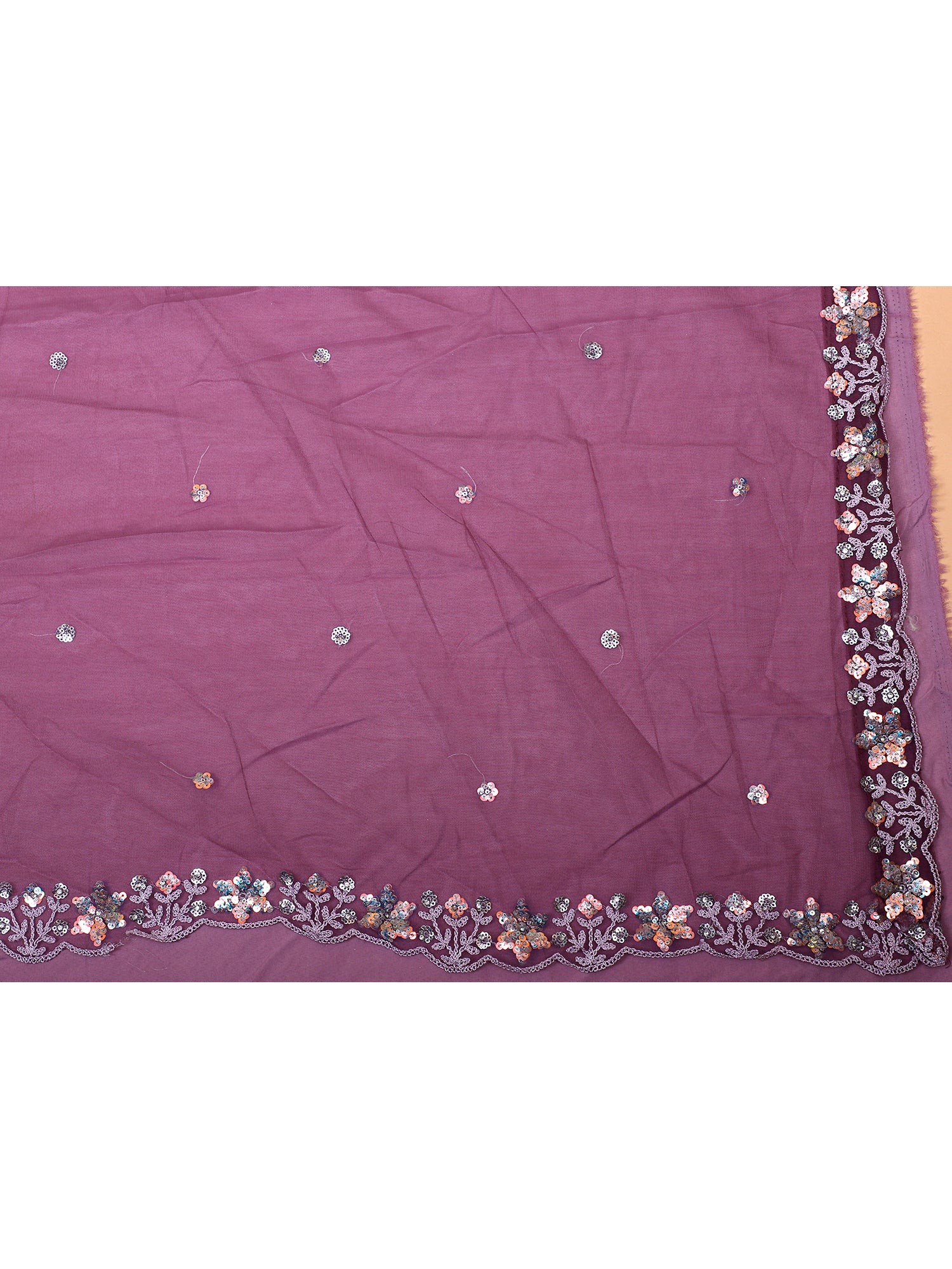 Elegant Lavender Lehenga With Subtle Sparkle