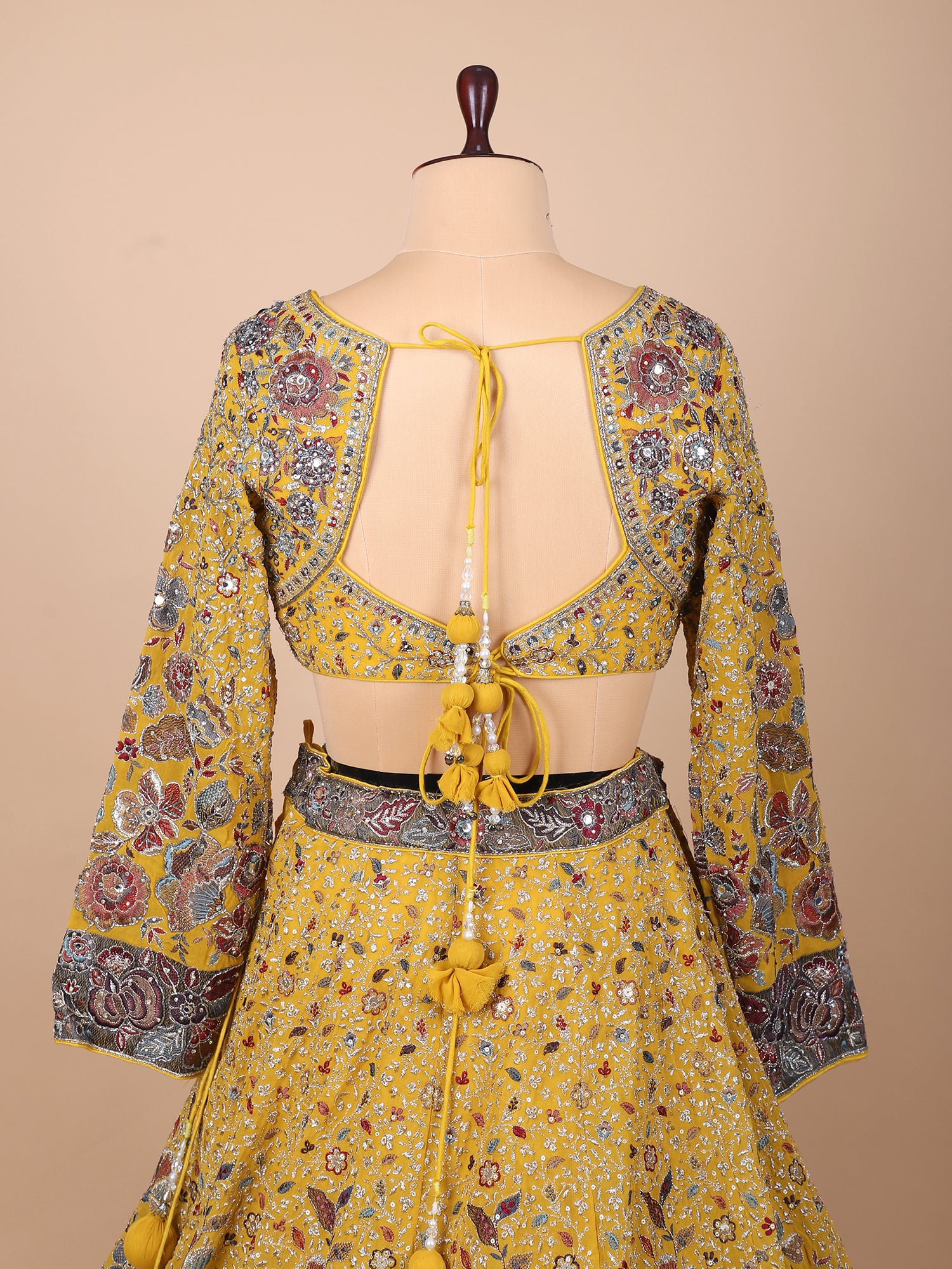 Unlit Yellow Georgette Lehenga For Joyous Celebrations
