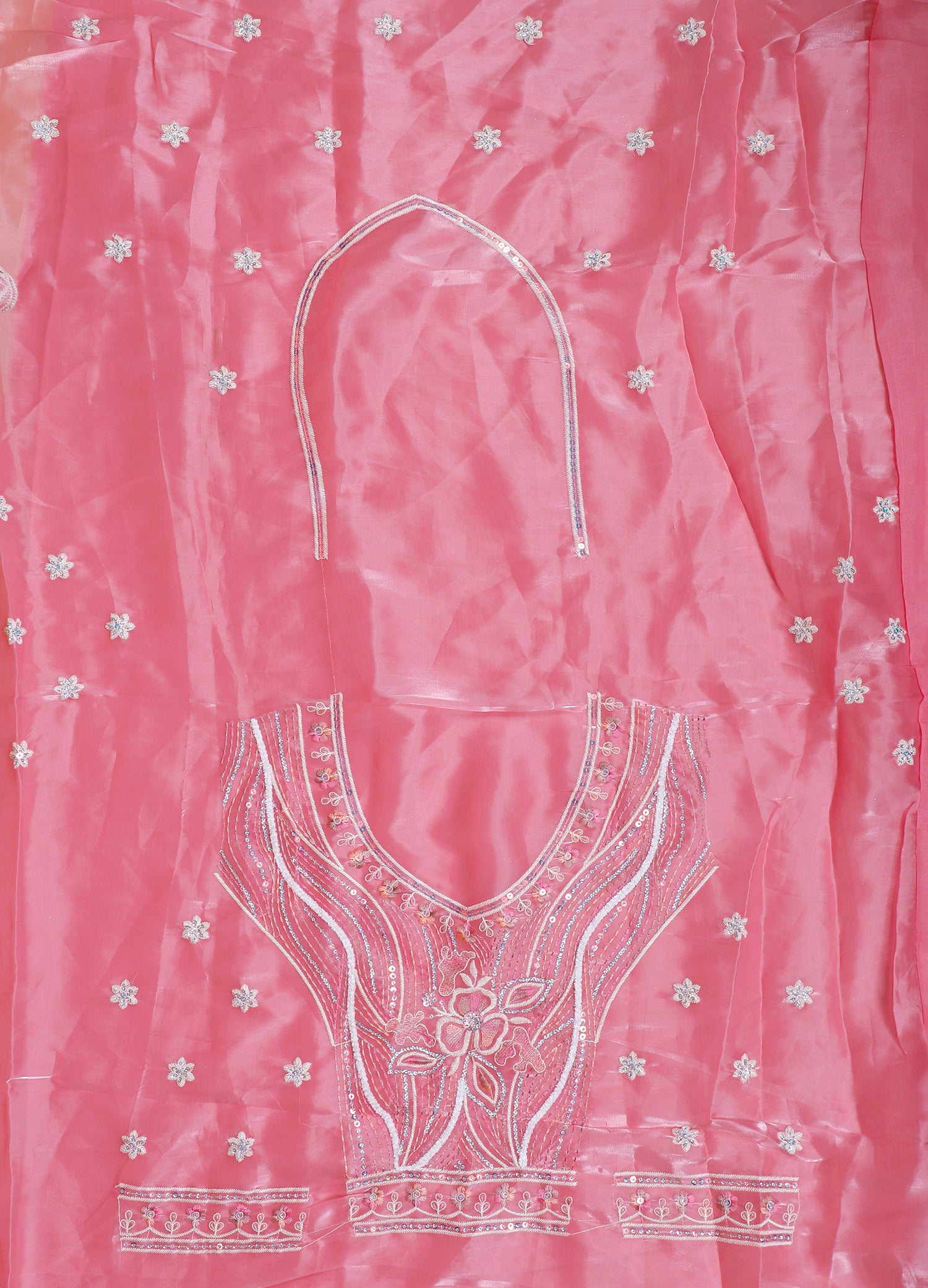 Shimmering Pink Thread & Sequin Lehenga