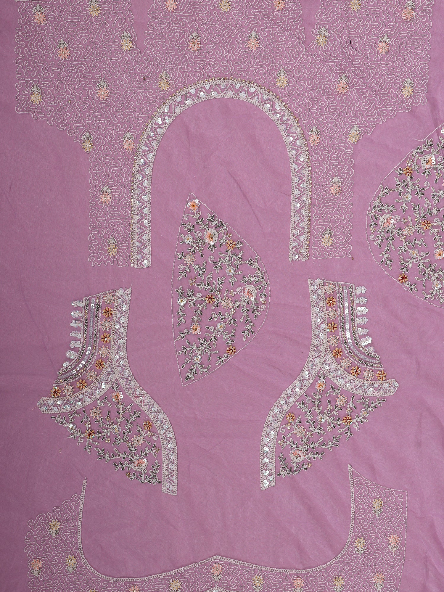 Pink Net Lehenga With Embroiderry