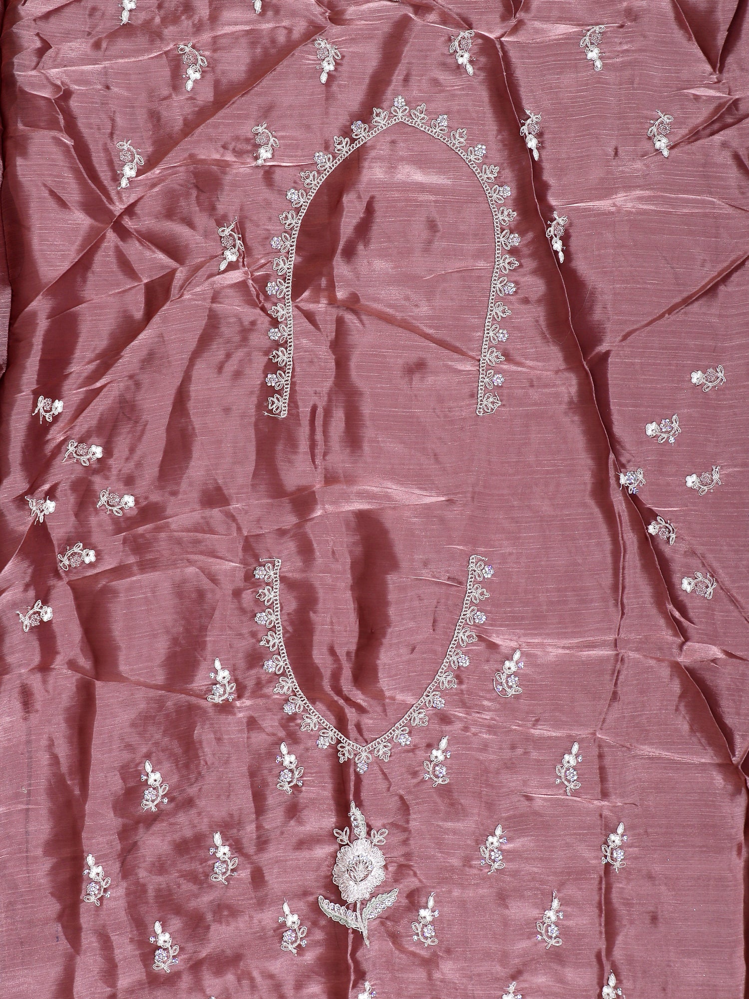 Baby Pink Sparkle Silk Lehenga