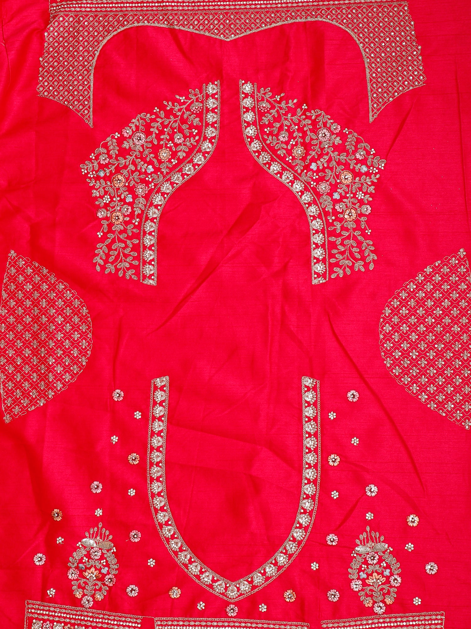 Fuchsia Royale  Silk Lehenga With Intricate Embroidery