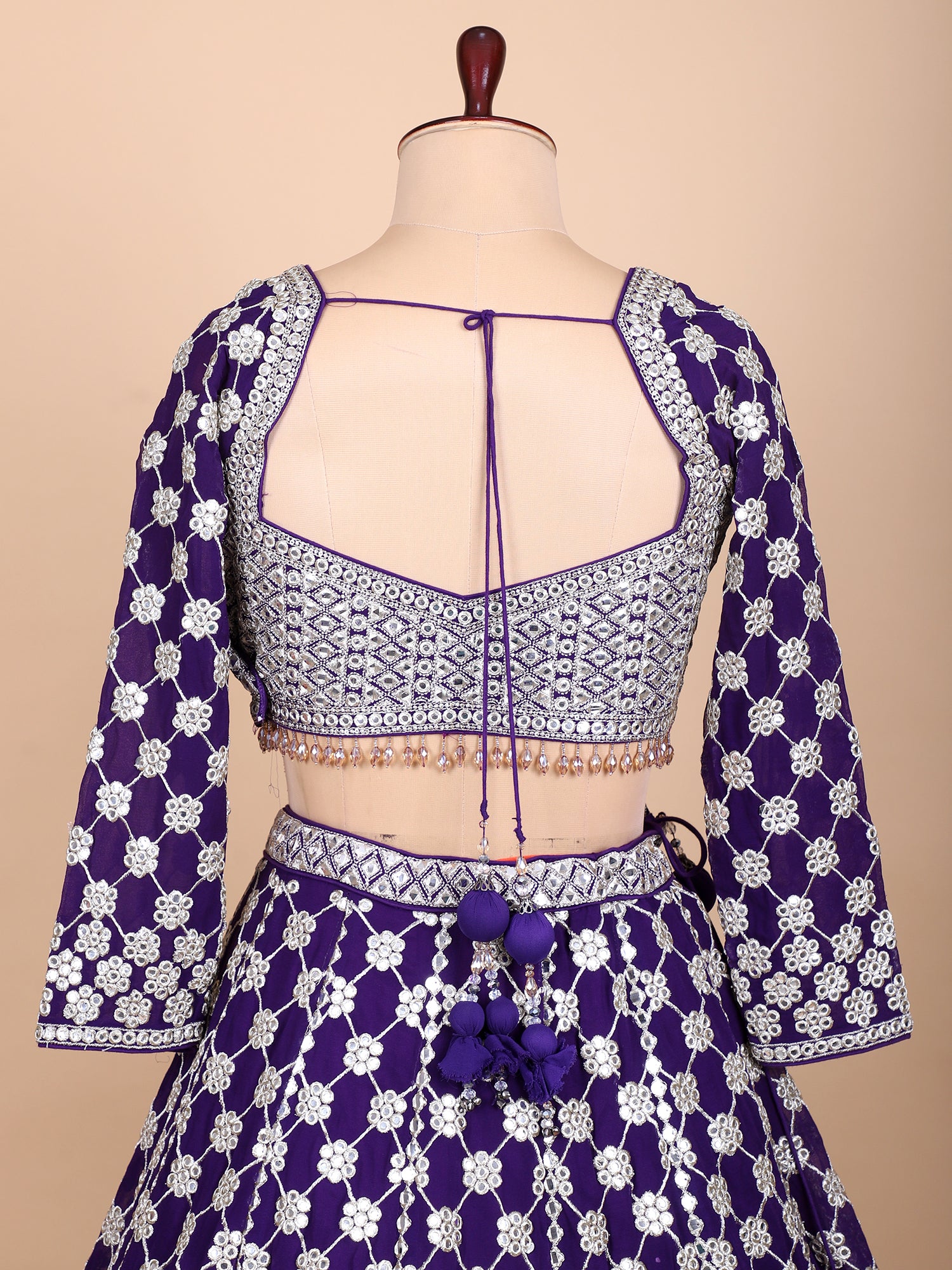 Elegant Orchid Georgette Lehenga For Special Events