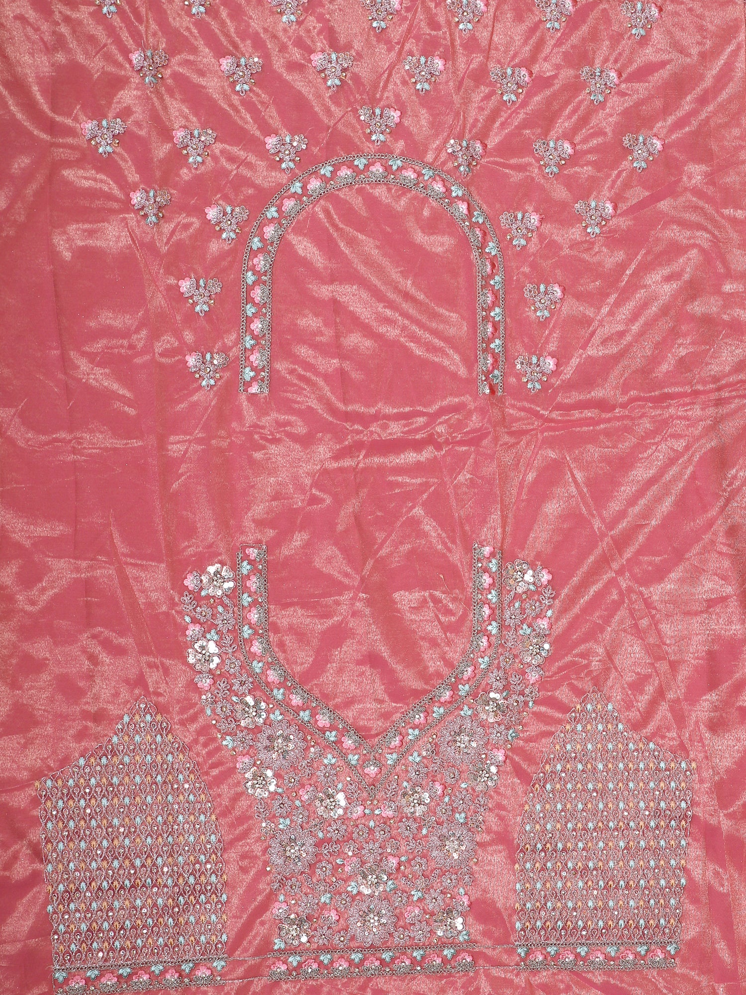 Rose Petal Glow Thread & Sequin Lehenga