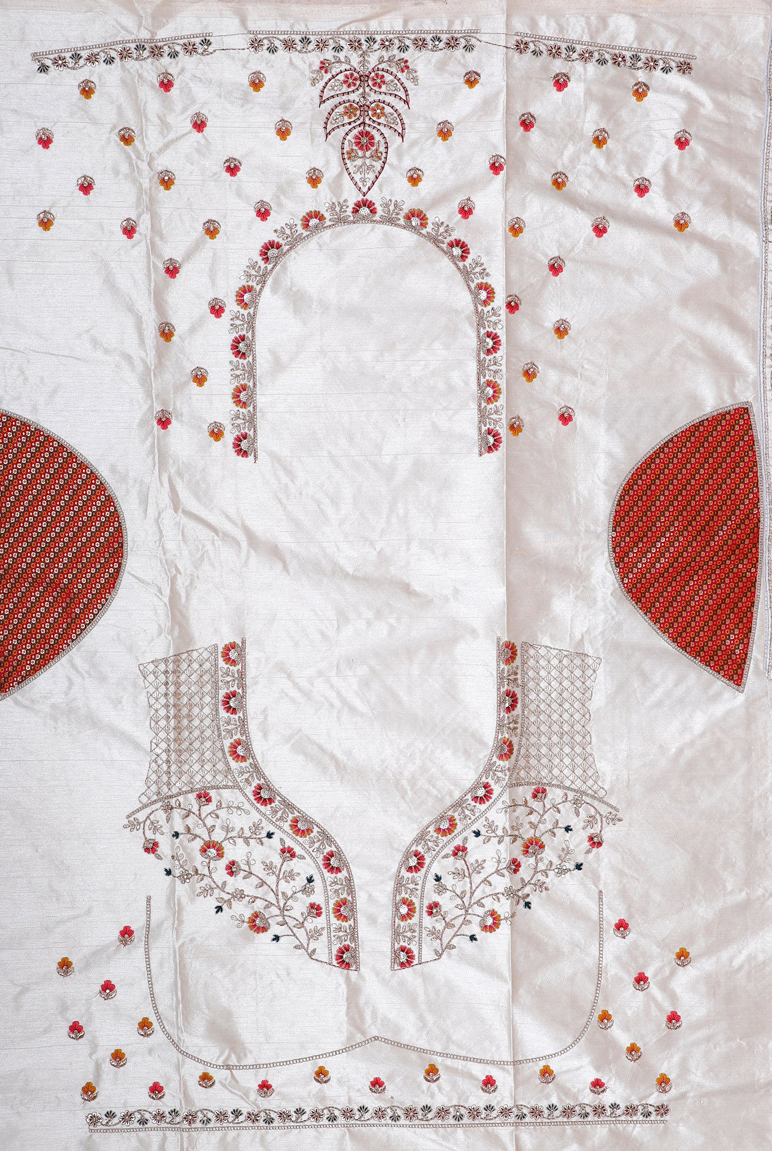 Vibrant Multi-Color Banarasi Silk Lehenga