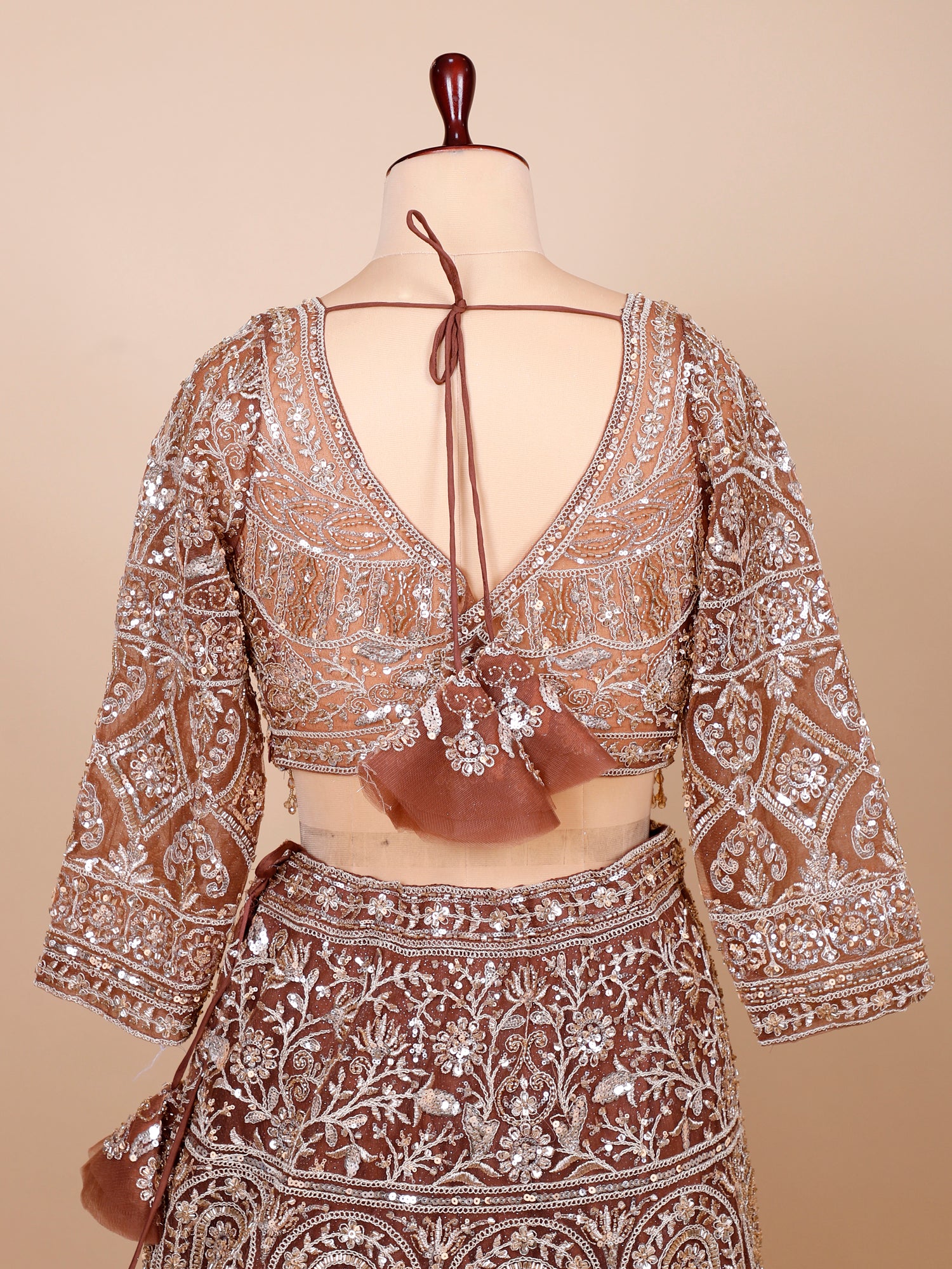 Autumn Radiance Beaded & Sequined Lehenga