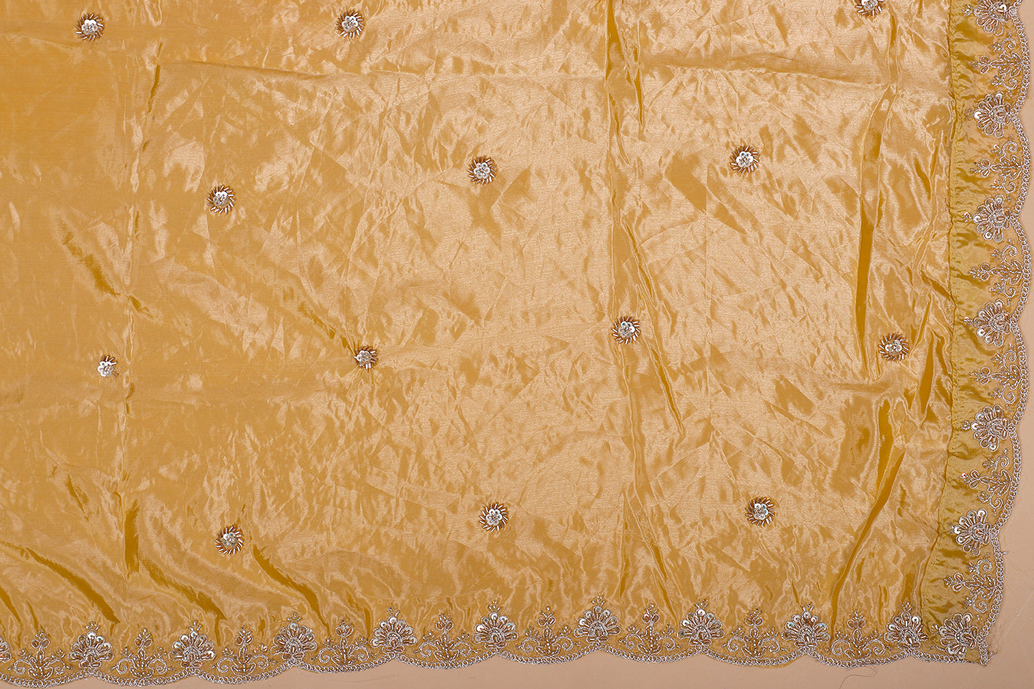 Sunshine Yellow Barbari With Thread Lehenga