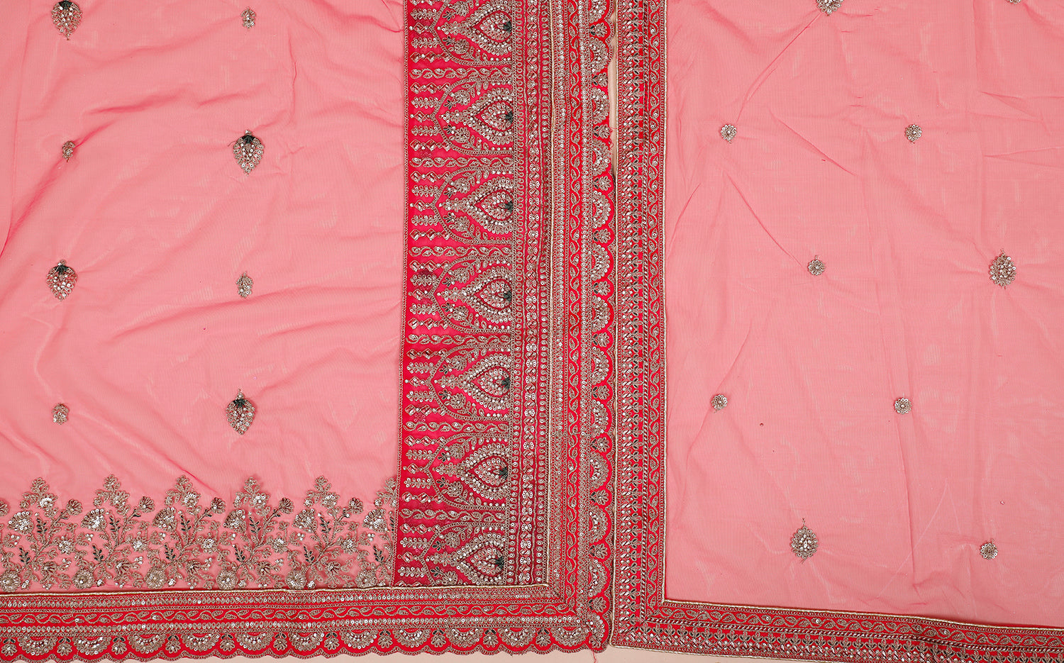 Radiant Raani Silk Lehenga With Jarkan