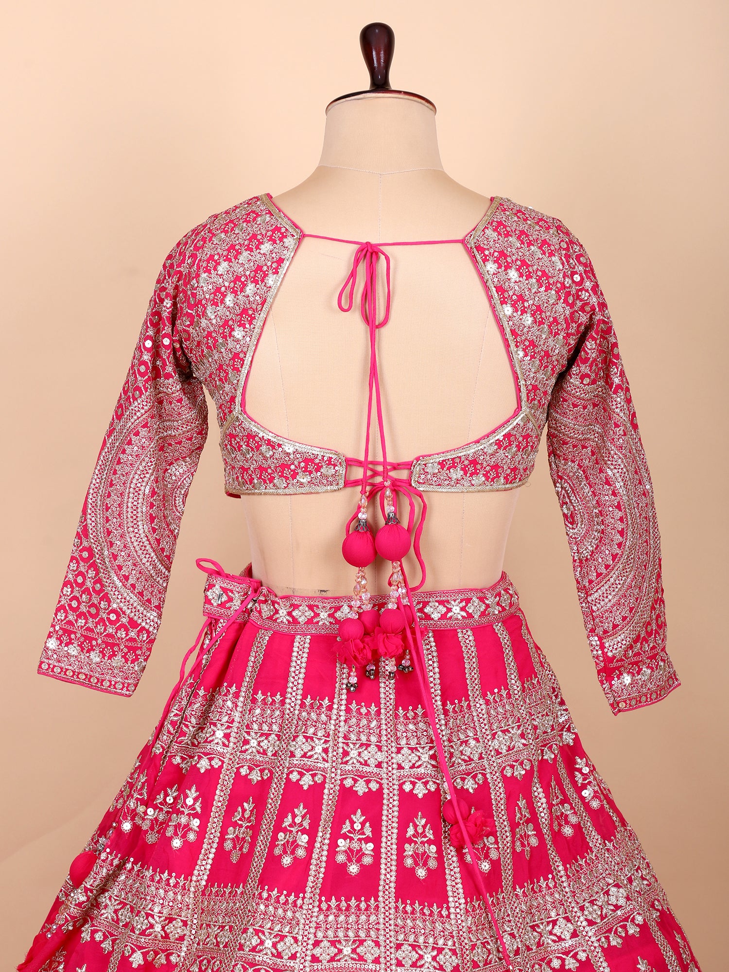 Chic Pink Georgette Lehenga For Festive Occasions