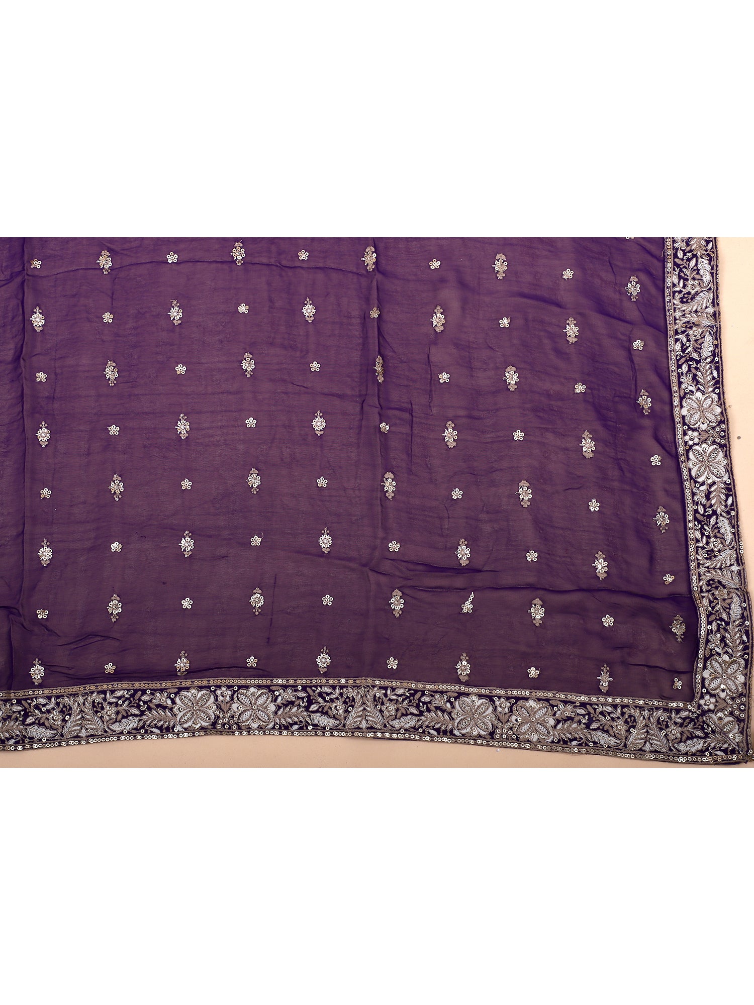 Mystic Purple Thread Work Lehenga For Weddings