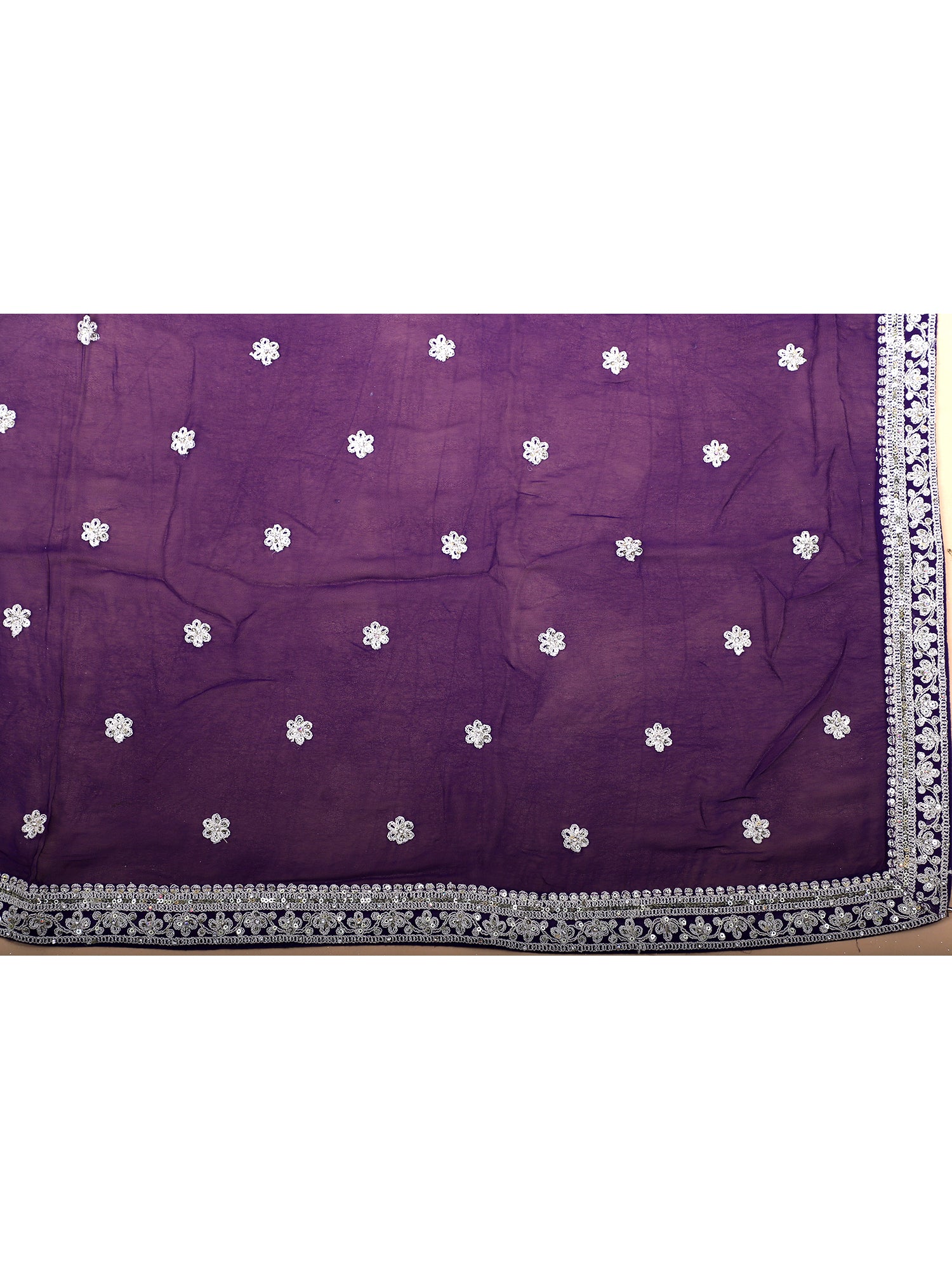 Twilight Charm Purple Georgette Lehenga