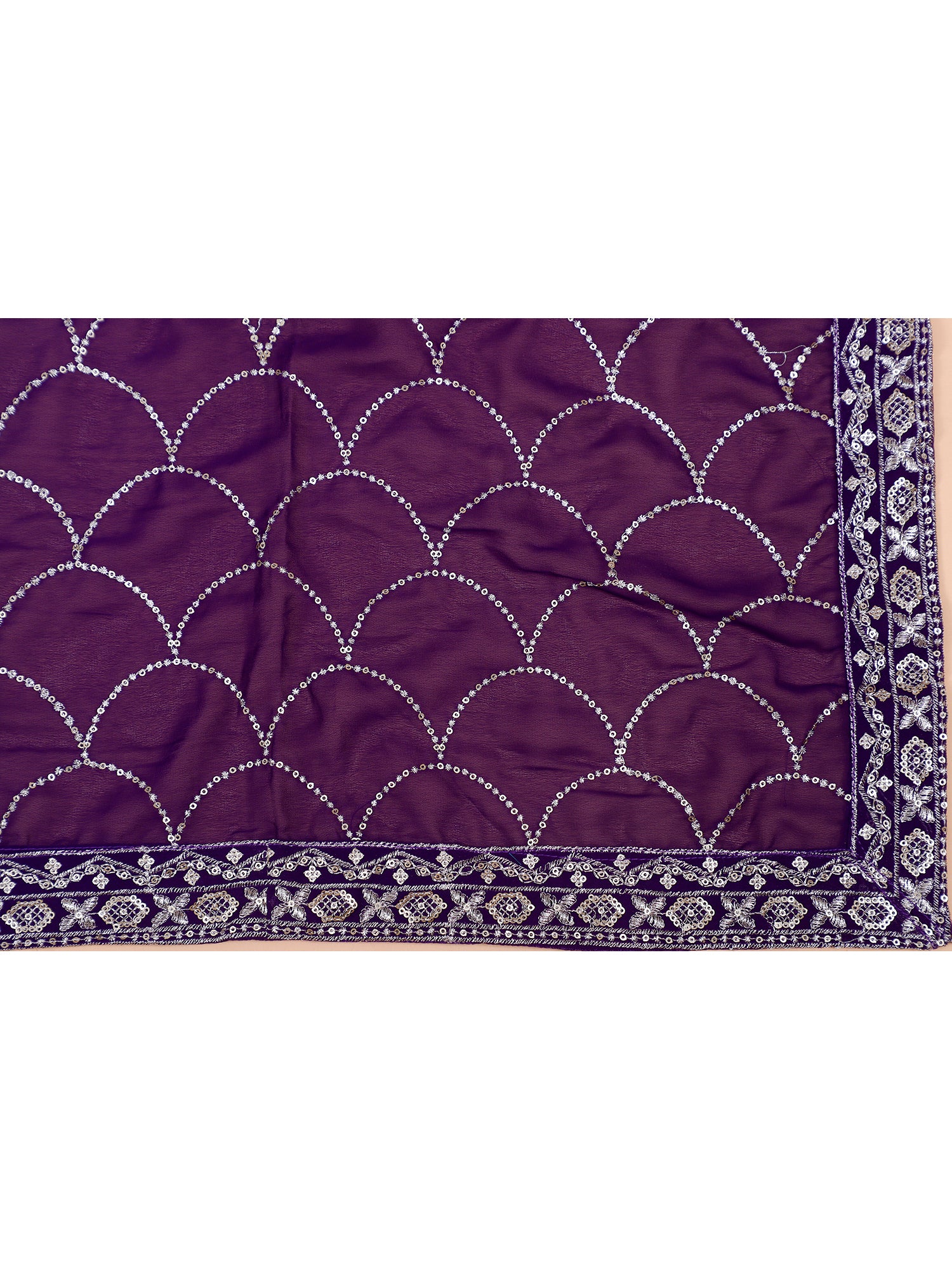 Royal Amethyst Zardozi Blouse Lehenga