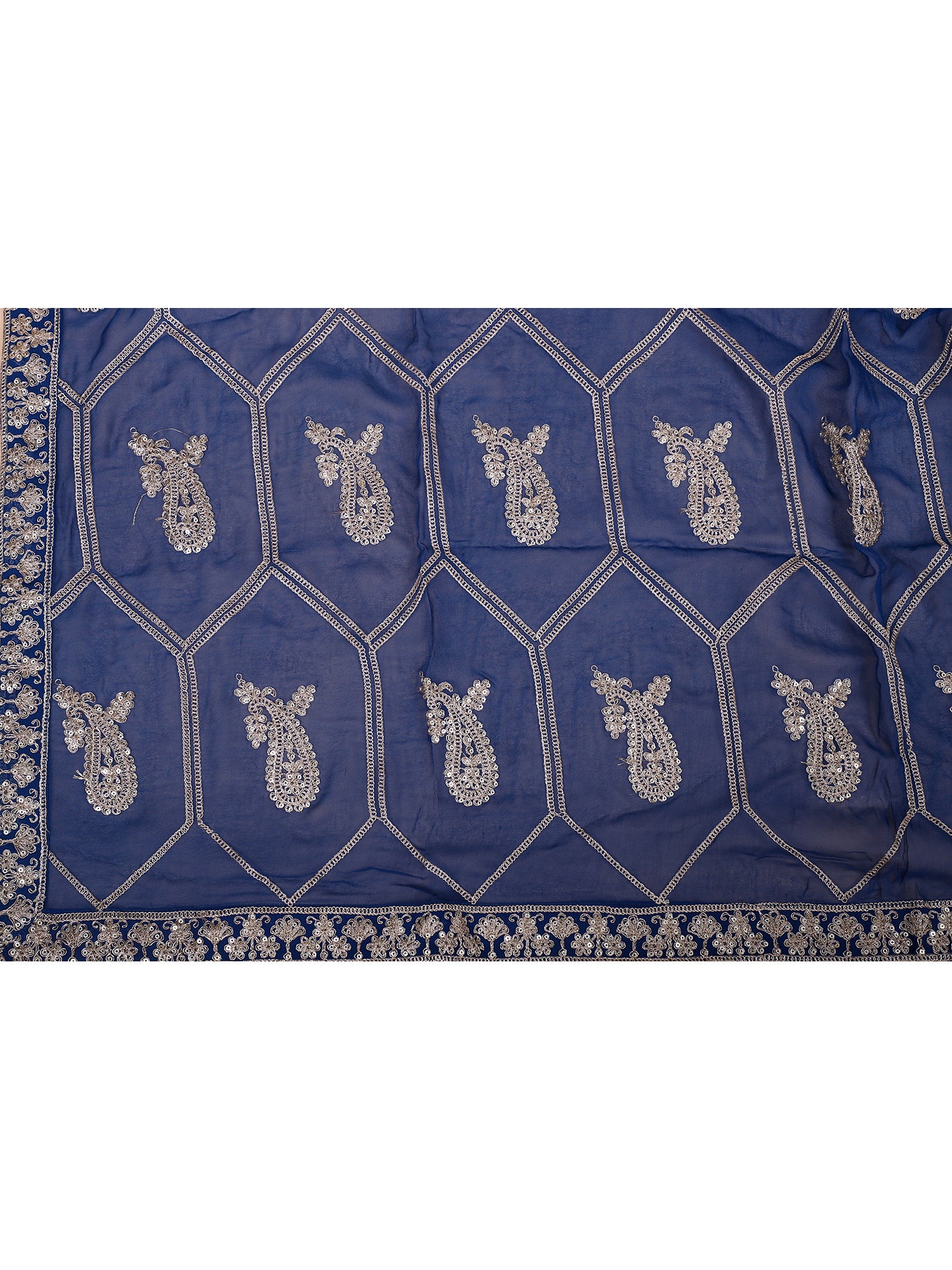 Blue Wedding And Festive Wear Lehenga