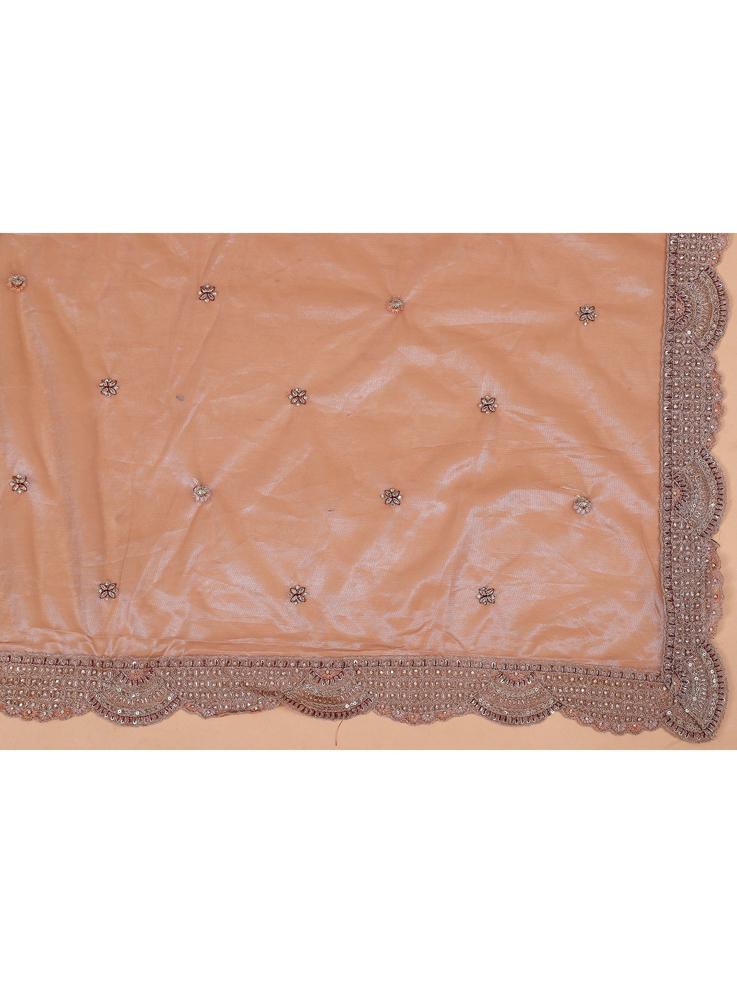 Lehenga Highlighted With Sequins And Rich Thread Work