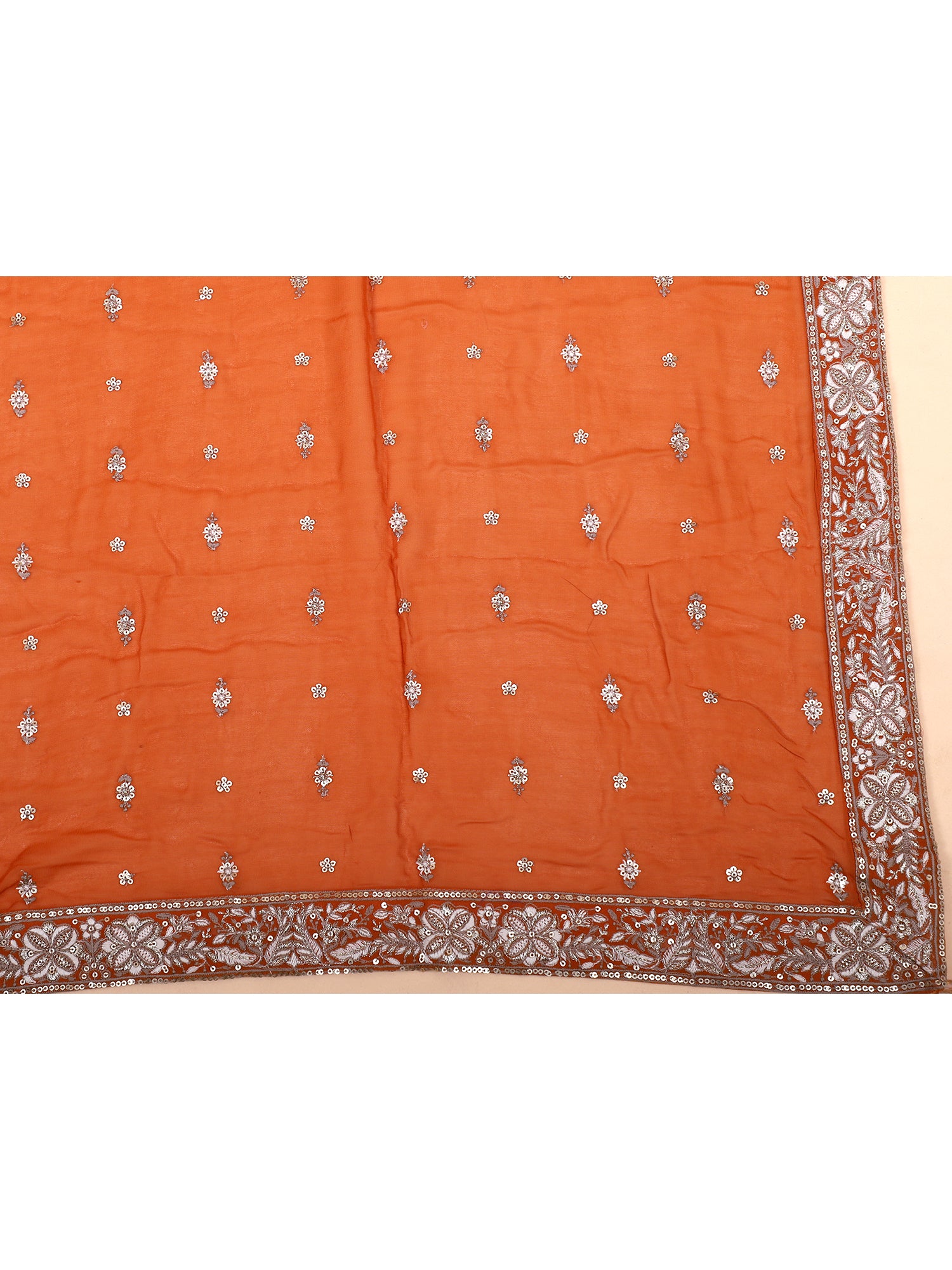 Georgette Lehenga Set In Golden Glow Mustard