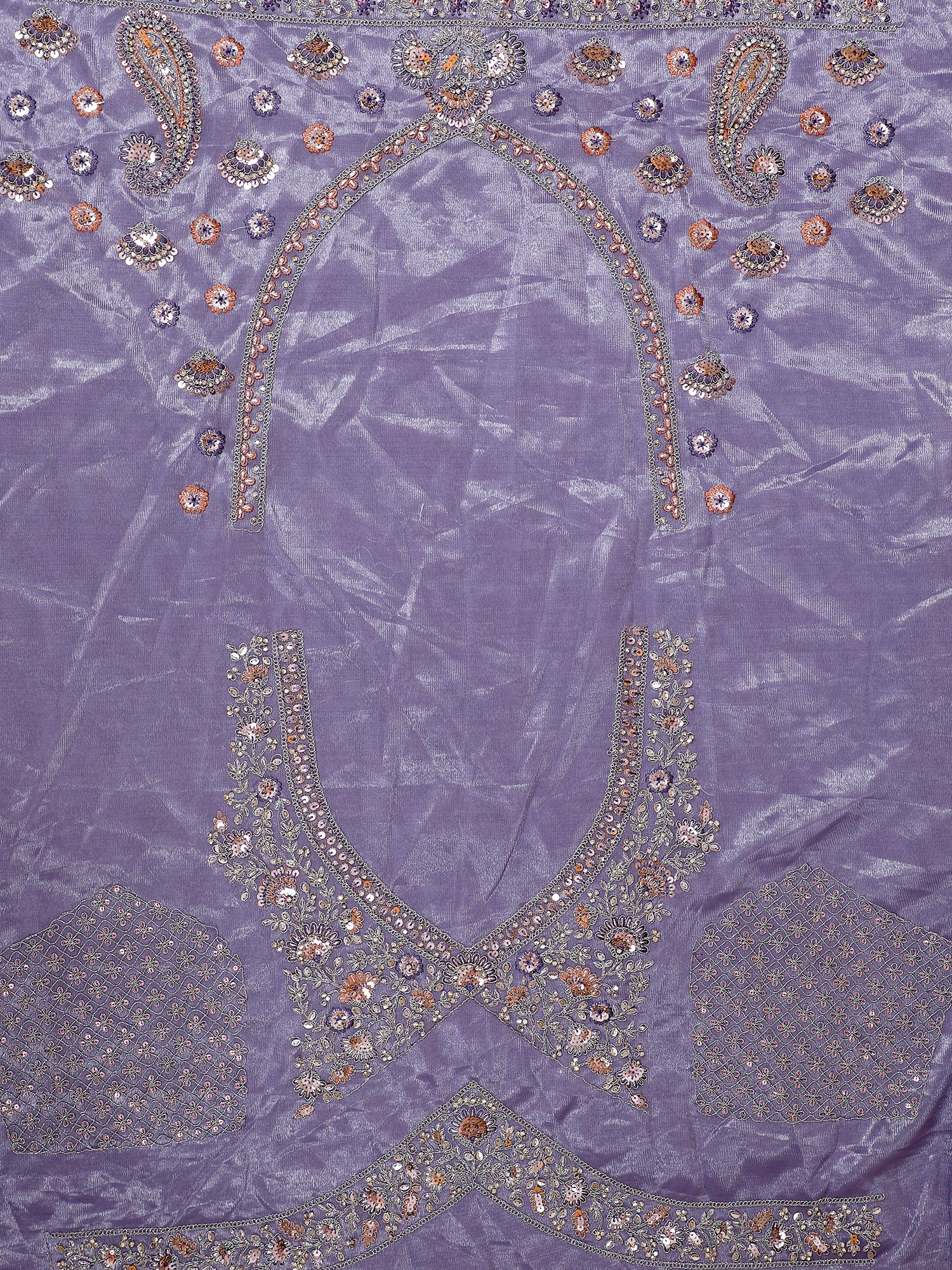 Handcrafted Lavender Lehenga