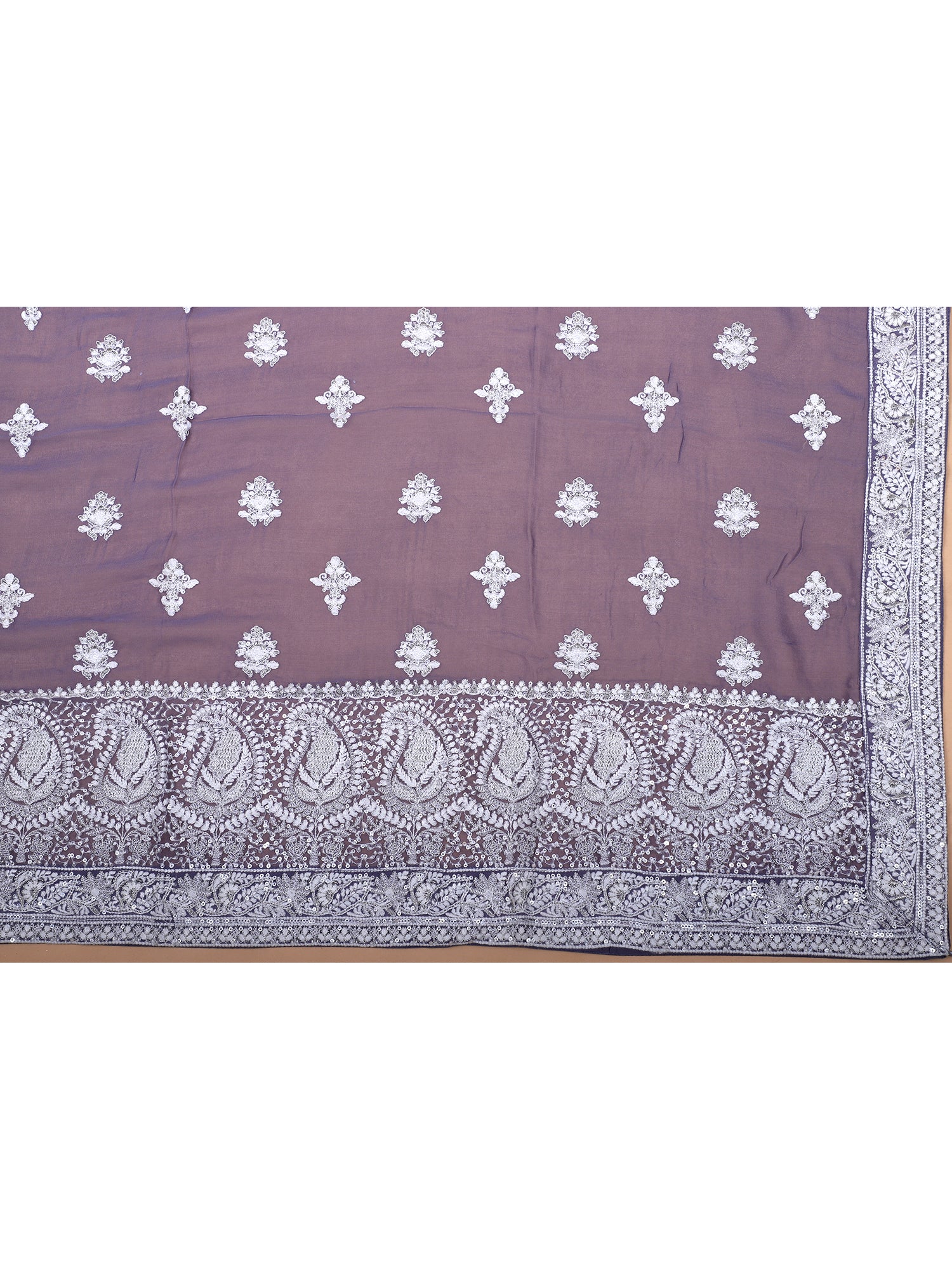 Whimsical Lavender Georgette Lehenga For Dreamy Celebrations