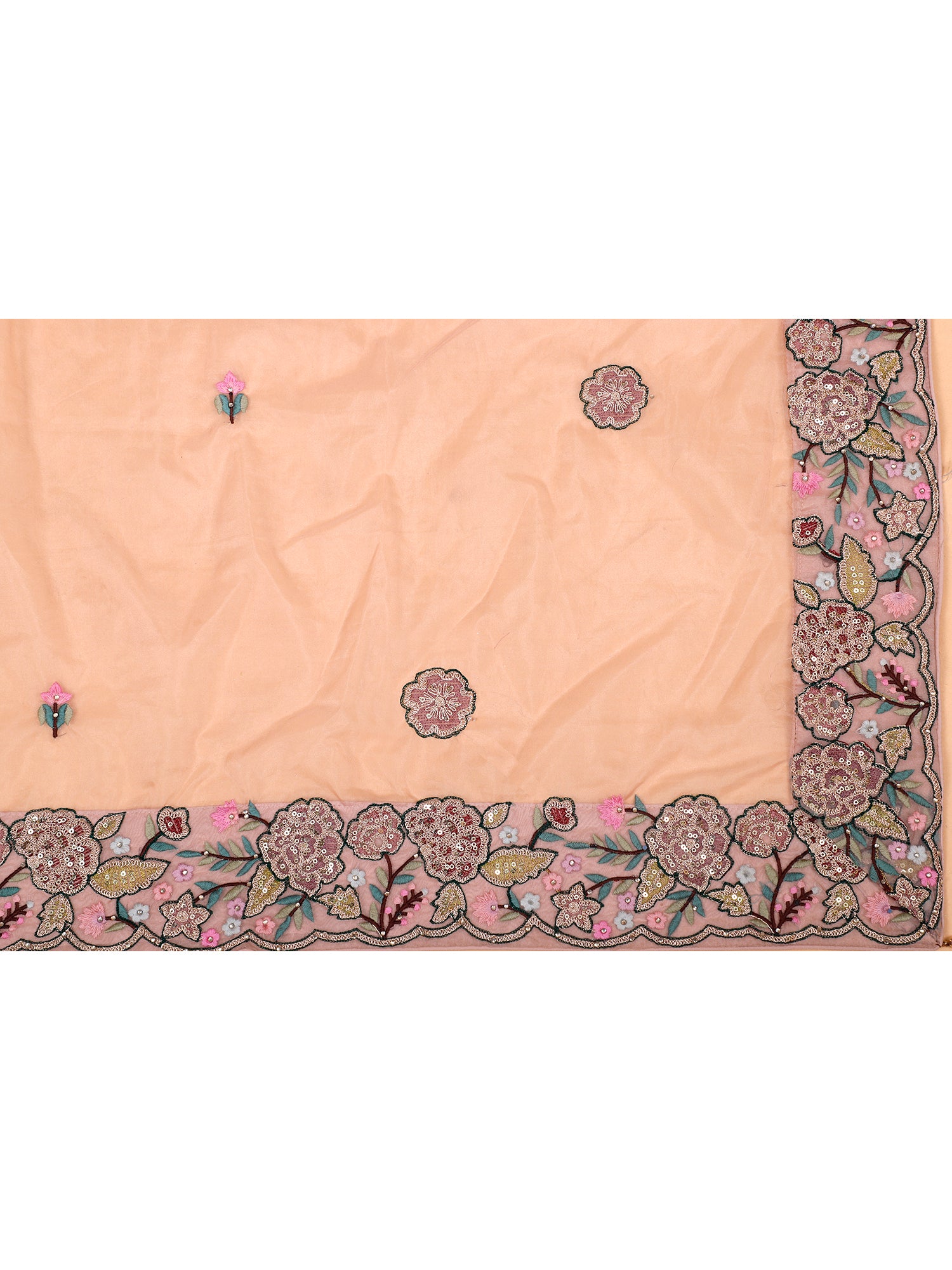 Onion Pink Butterfly Net Designer Lehenga
